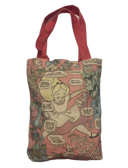 Cartoon Network ALICE IN WONDERLAND FULL PRINT FANTASY MOVIE TOTE BAG Size ONE SIZE - 1 Thumbnail