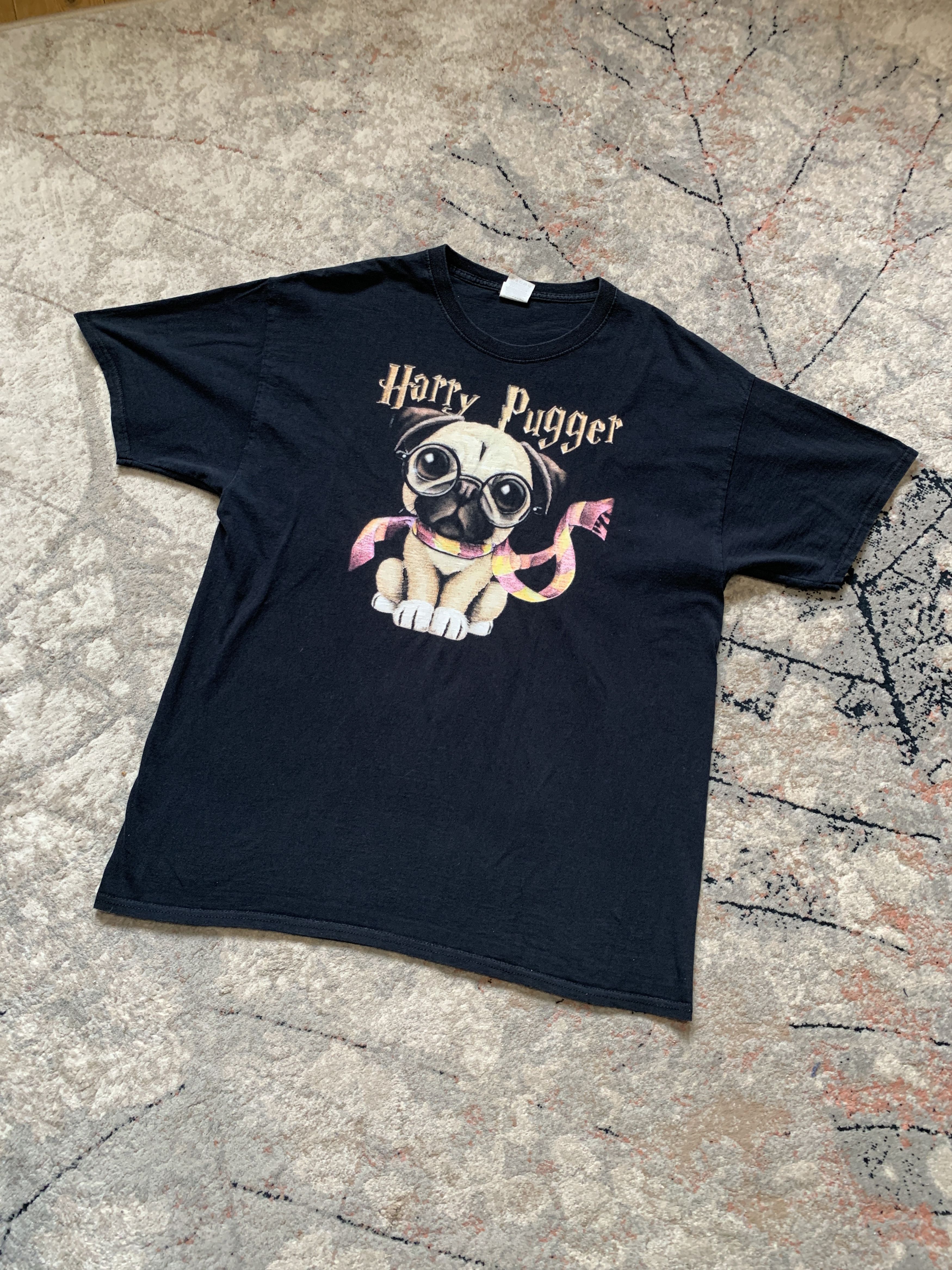 Fruit Of The Loom Harry Pugger Vintage T-Shirt Size US XL / EU 56 / 4 - 1 Thumbnail