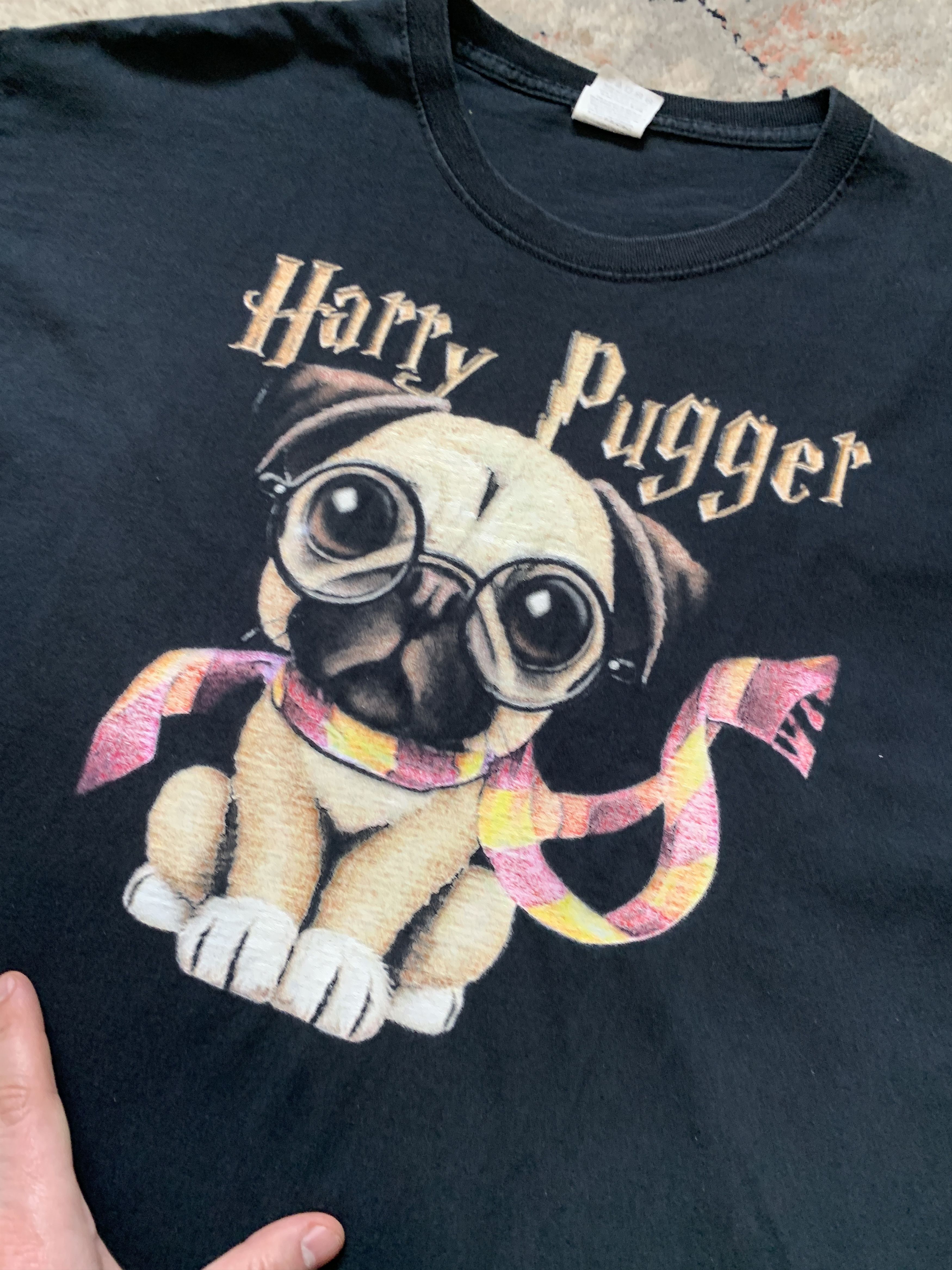 Fruit Of The Loom Harry Pugger Vintage T-Shirt Size US XL / EU 56 / 4 - 3 Thumbnail