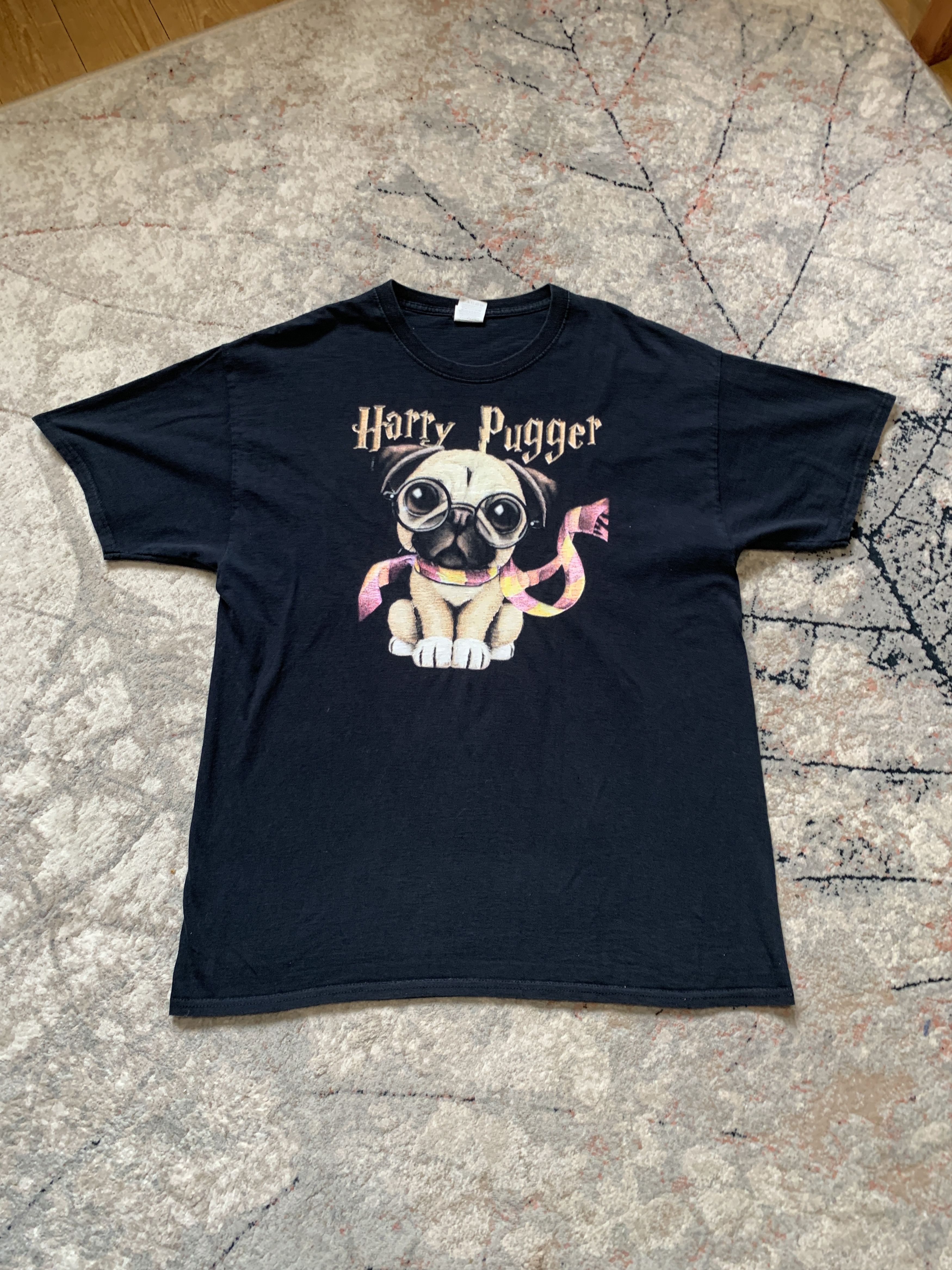 Fruit Of The Loom Harry Pugger Vintage T-Shirt Size US XL / EU 56 / 4 - 2 Thumbnail