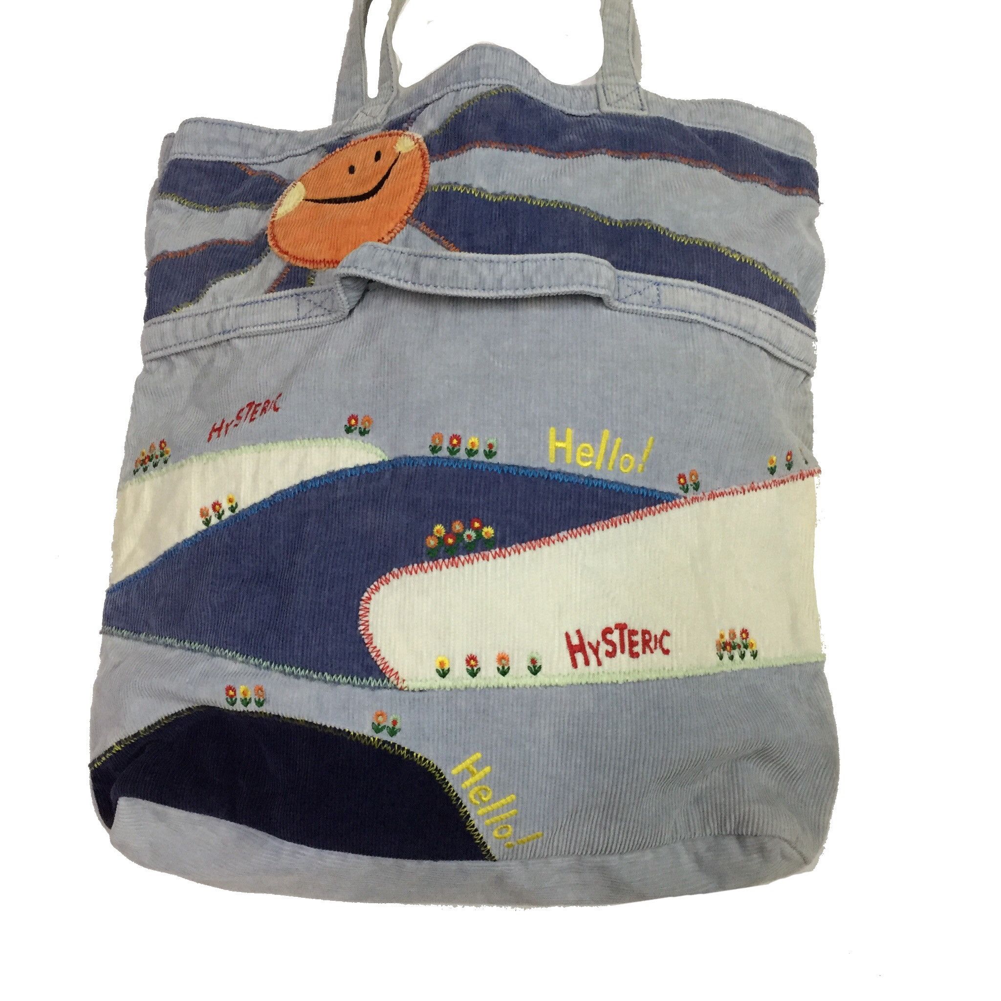 Hysteric Glamour × Japanese Brand HYSTERIC GLAMOUR SMILE KAPITAL CORDUROY JAPAN BRAND TOTE BAG Size ONE SIZE - 4 Thumbnail