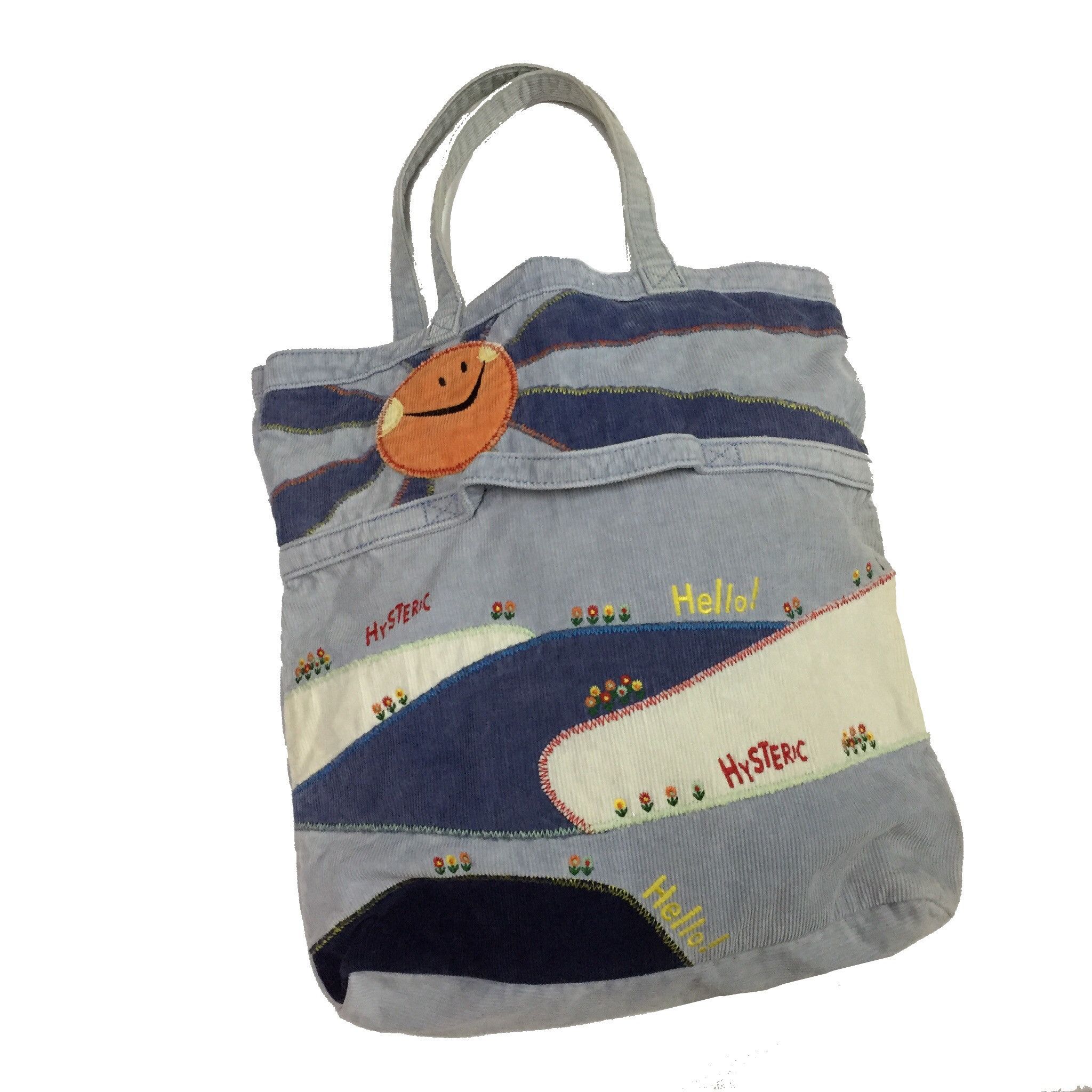 Hysteric Glamour × Japanese Brand HYSTERIC GLAMOUR SMILE KAPITAL CORDUROY JAPAN BRAND TOTE BAG Size ONE SIZE - 5 Thumbnail