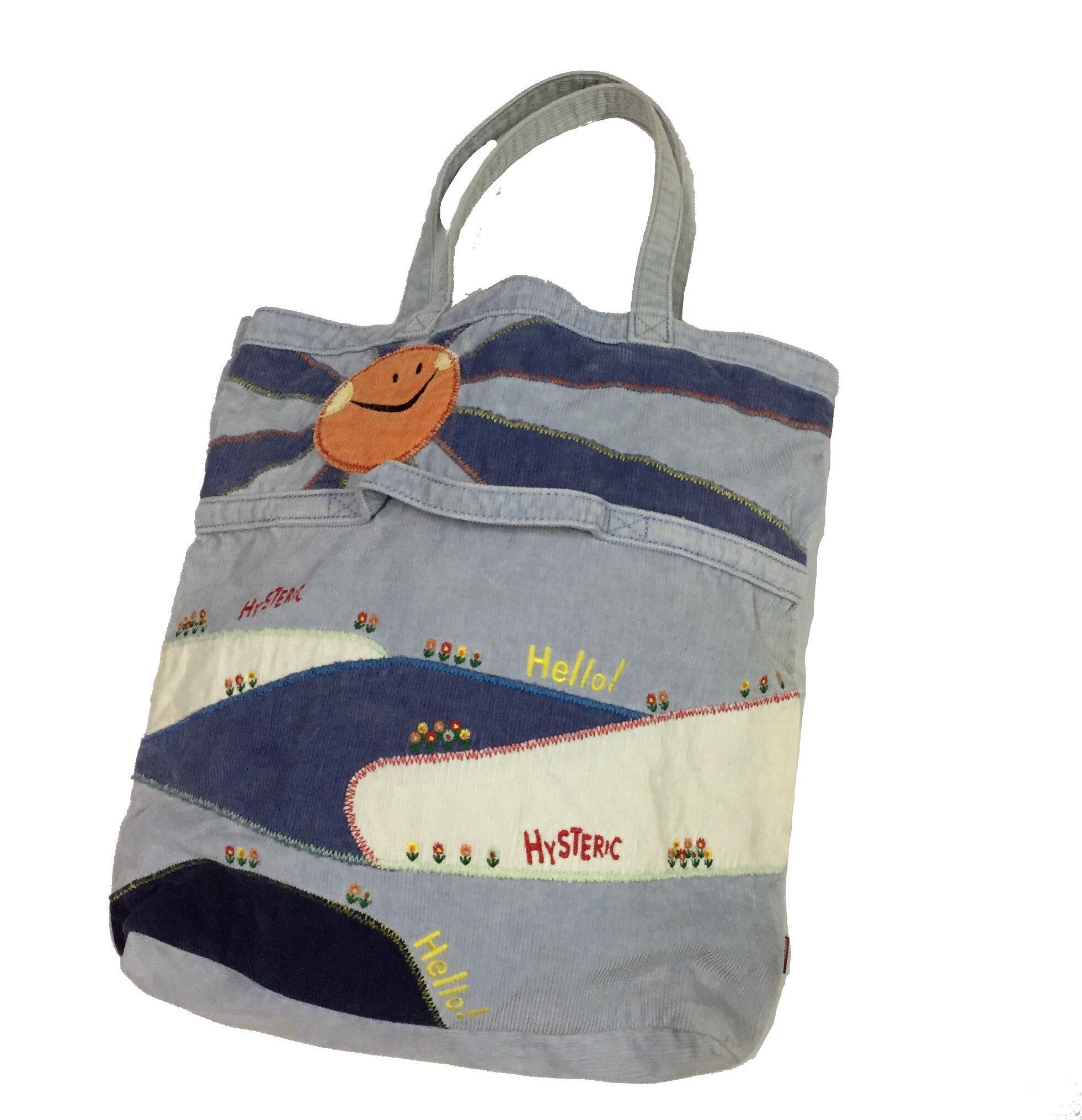 Hysteric Glamour × Japanese Brand HYSTERIC GLAMOUR SMILE KAPITAL CORDUROY JAPAN BRAND TOTE BAG Size ONE SIZE - 2 Thumbnail