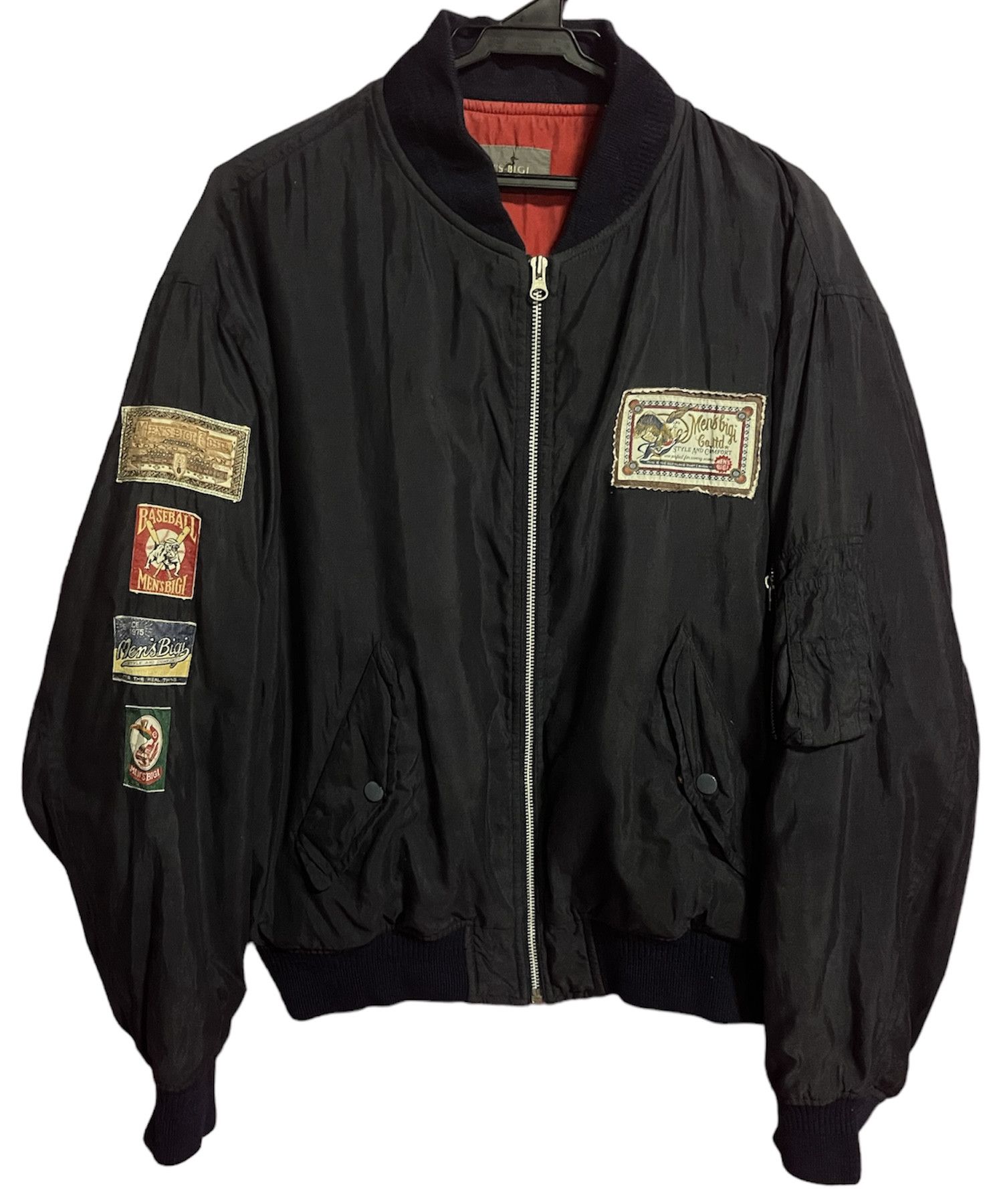 image of Bomber Jacket x Vintage Men's Bigi Jacket in Bleu (Size Small)
