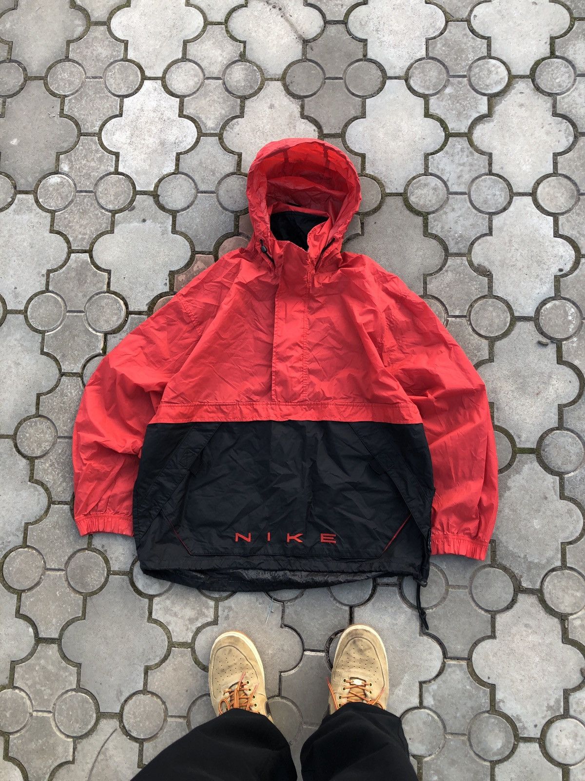 Nike × Vintage Vintage Nike Y2K Nylon Spell Out Swoosh Jacket Size US M / EU 48-50 / 2 - 1 Thumbnail