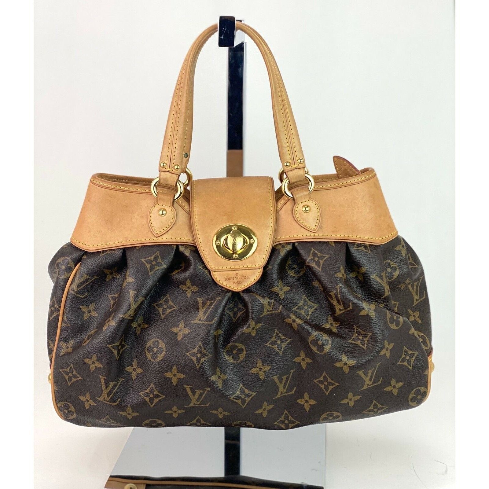 Louis Vuitton Handbag BOETIE PM Monogram Brown Canvas Hobo T