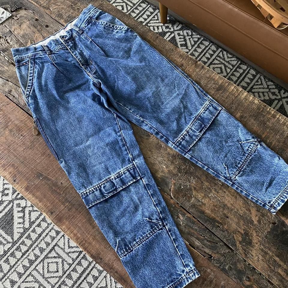 Vintage Vintage 90s bugle boy tapered loose fit jeans. Knee pockets