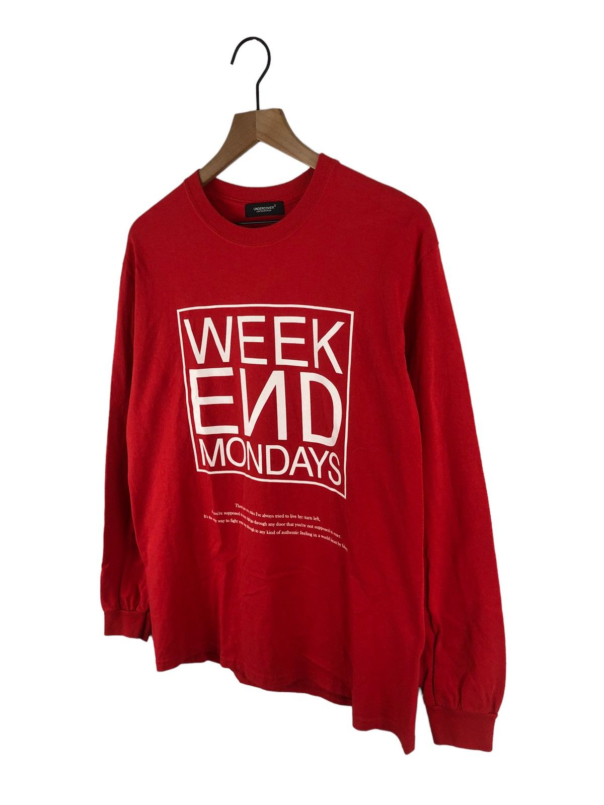 Undercover Undercover Weekend Mondays Print L/S Tee Size US L / EU 52-54 / 3 - 4 Thumbnail