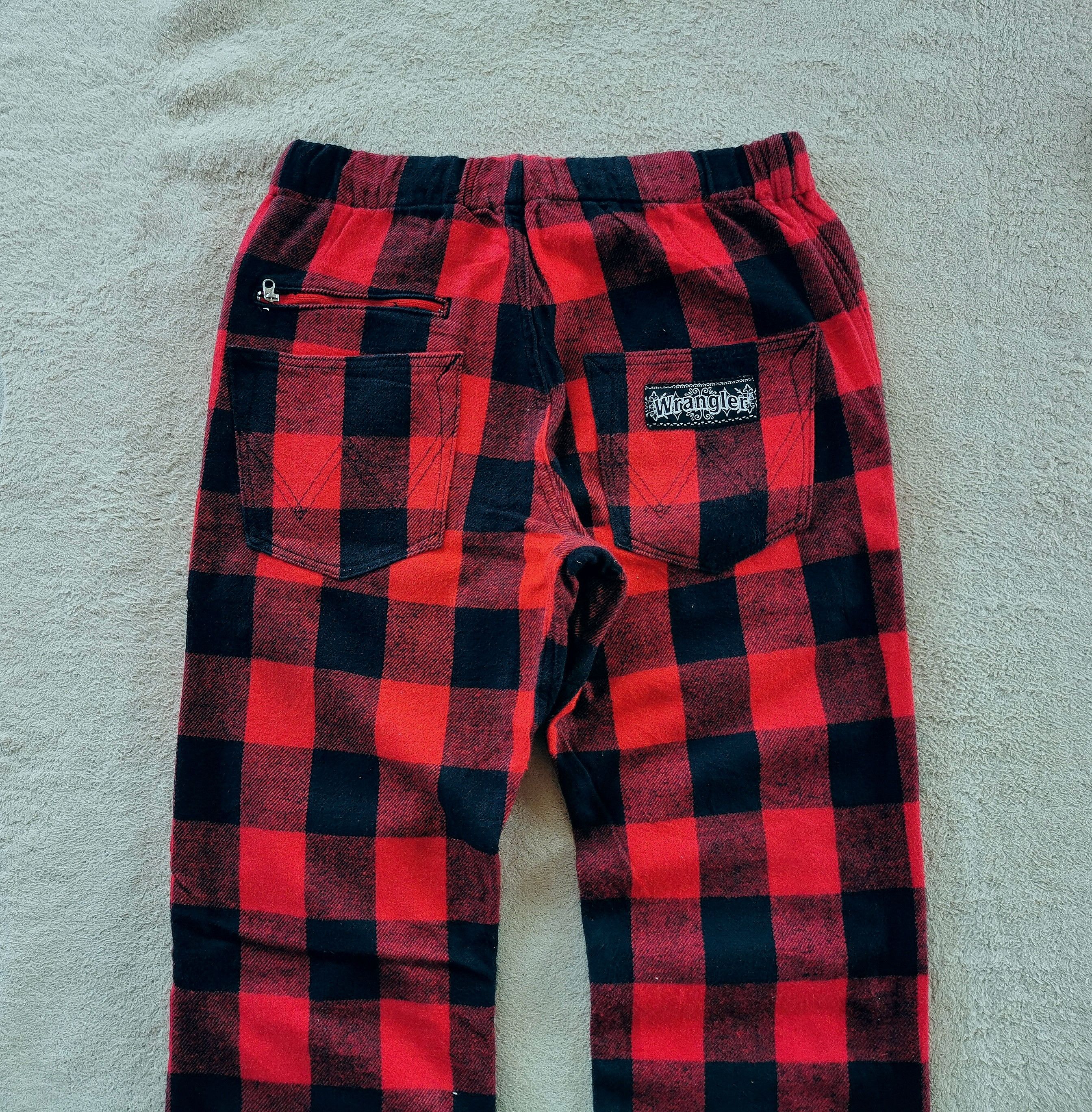 Punk and Yo Wrangler Japan Red Tartan Pants Looklike HystericGlamour Size US 32 / EU 48 - 1 Thumbnail
