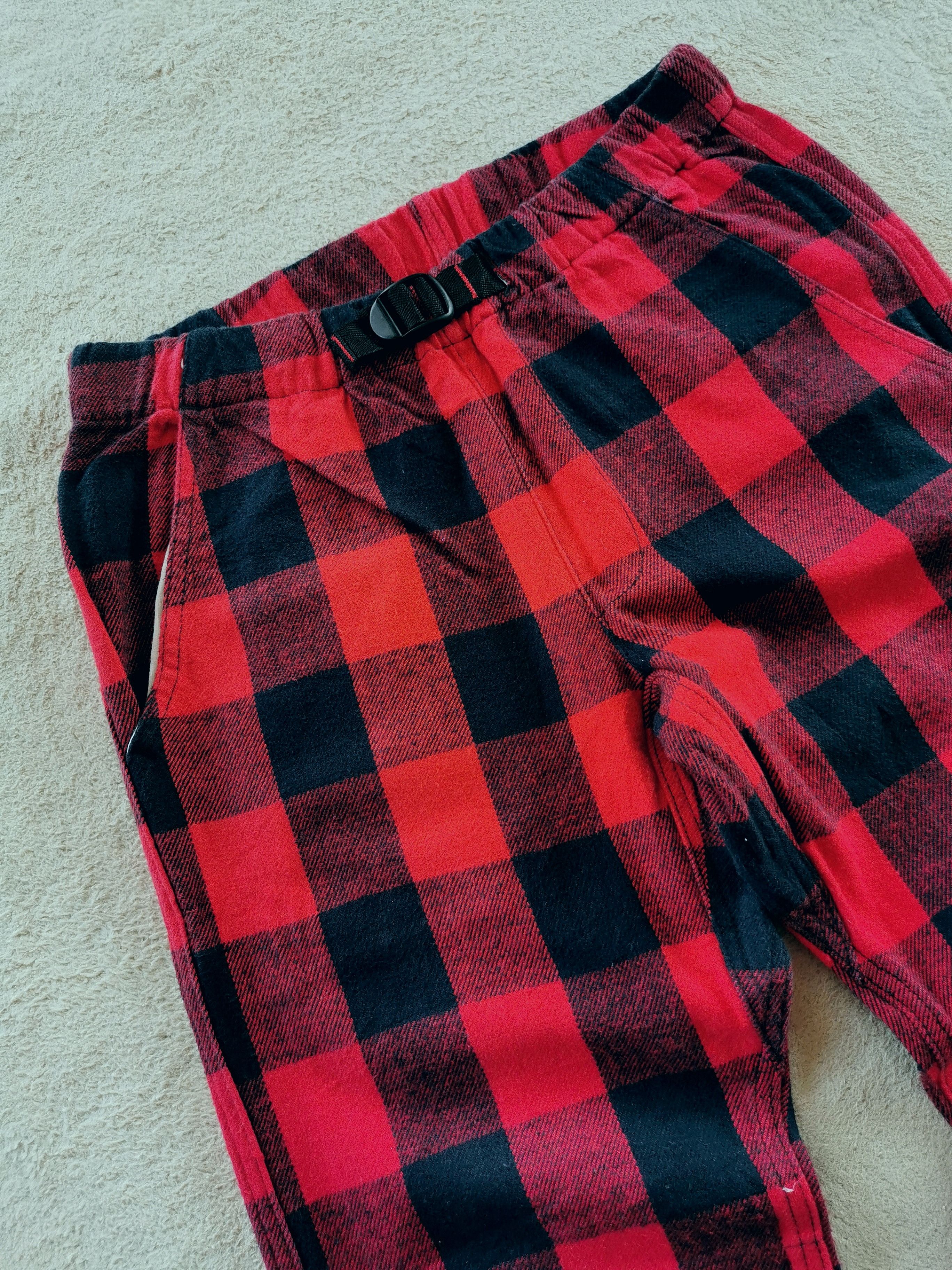 Punk and Yo Wrangler Japan Red Tartan Pants Looklike HystericGlamour Size US 32 / EU 48 - 3 Thumbnail