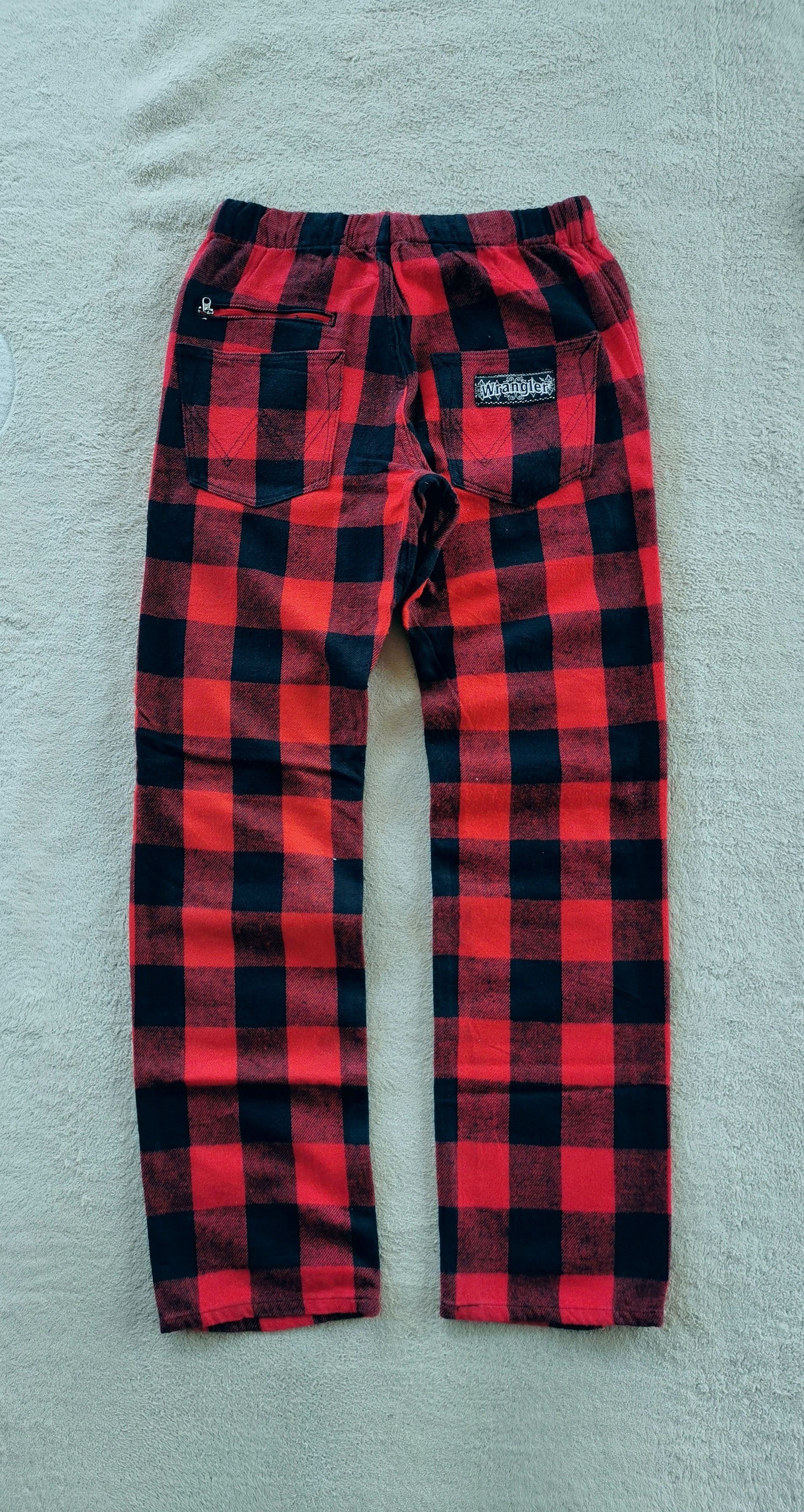 Punk and Yo Wrangler Japan Red Tartan Pants Looklike HystericGlamour Size US 32 / EU 48 - 6 Thumbnail