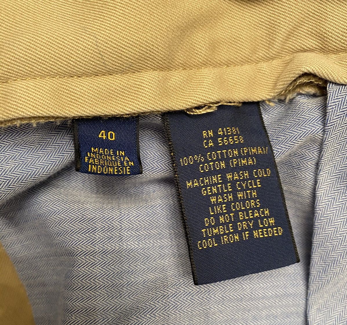 Polo Ralph Lauren Polo Ralph Lauren Mens Tan Khaki Shorts - Size 40 Size US 40 / EU 56 - 9 Thumbnail