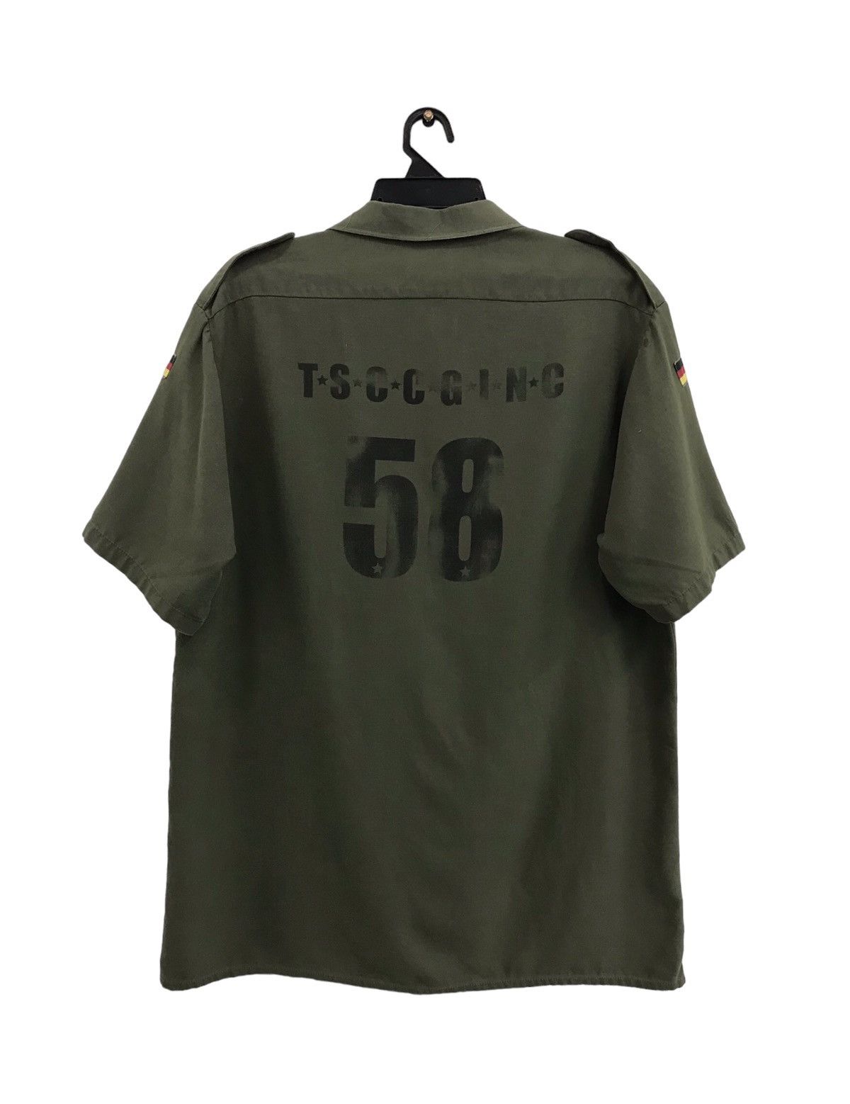 Vintage VINTAGE BECKER GMBH MILITARY DESIGN SHIRT BUTTON UP Size US L / EU 52-54 / 3 - 1 Thumbnail