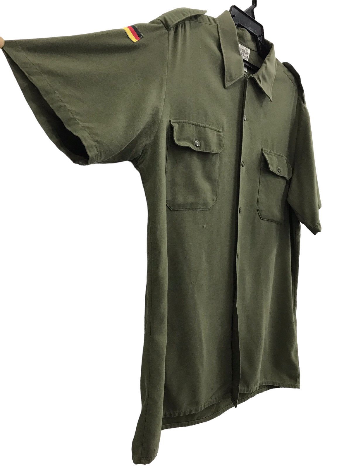Vintage VINTAGE BECKER GMBH MILITARY DESIGN SHIRT BUTTON UP Size US L / EU 52-54 / 3 - 5 Thumbnail