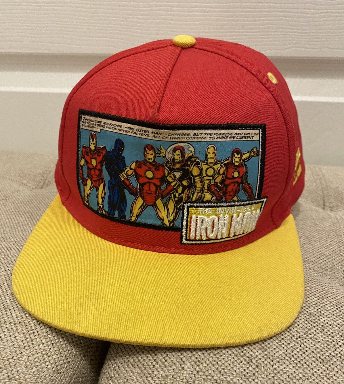 Marvel Comics Marvel Comics The Incredible Ironman Snap Back Hat Kids Size Size ONE SIZE - 2 Thumbnail