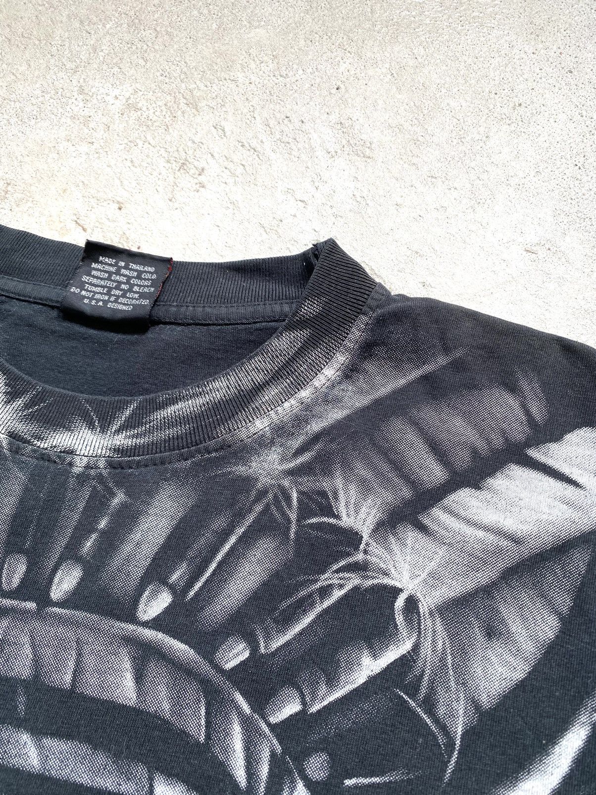Band Tees Rare! 90’s Vintage Indians Skull T Shirt Print All Over Me Size US L / EU 52-54 / 3 - 8 Thumbnail