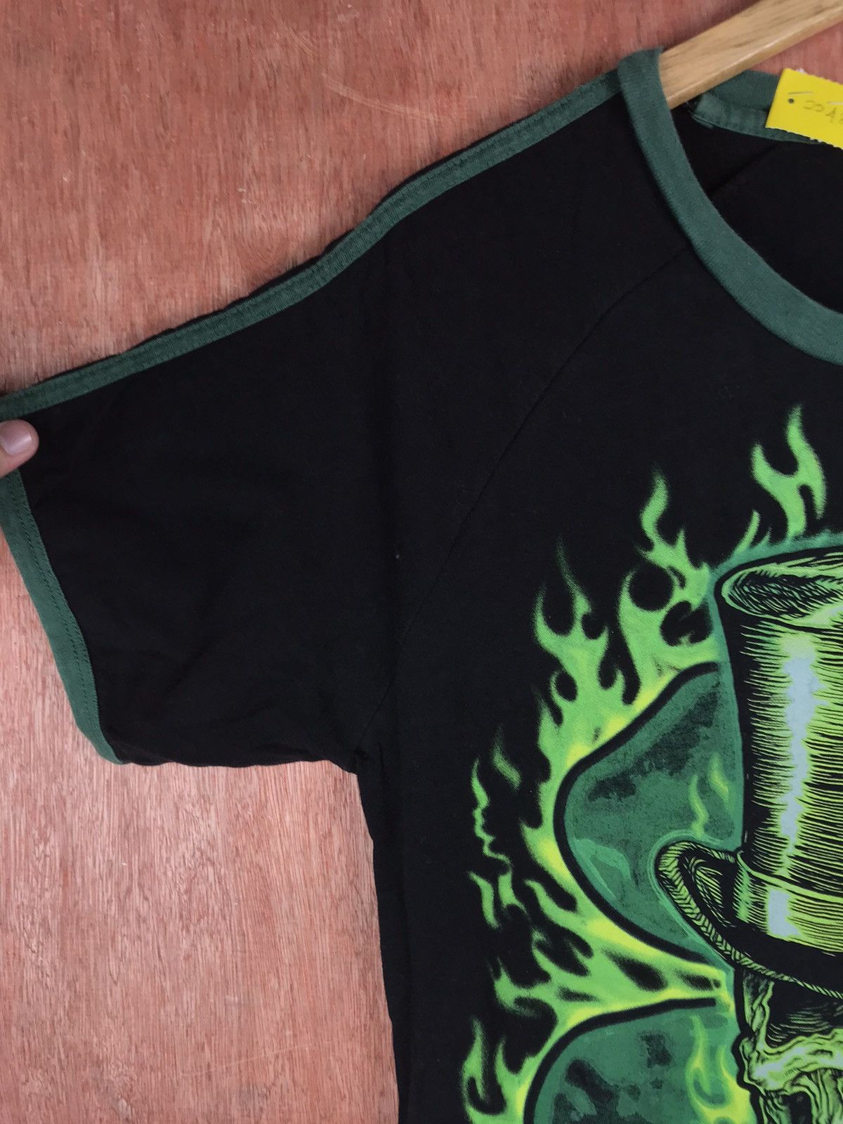 Japanese Brand Green Skull Big Logo Print T-Shirt #2248 Size US S / EU 44-46 / 1 - 4 Thumbnail