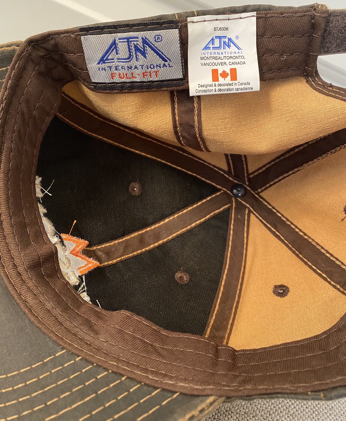 Milestone × Vintage Milestone Canada Brown Velcro Adjustable Hat/Cap (Like New) Size ONE SIZE - 6 Thumbnail