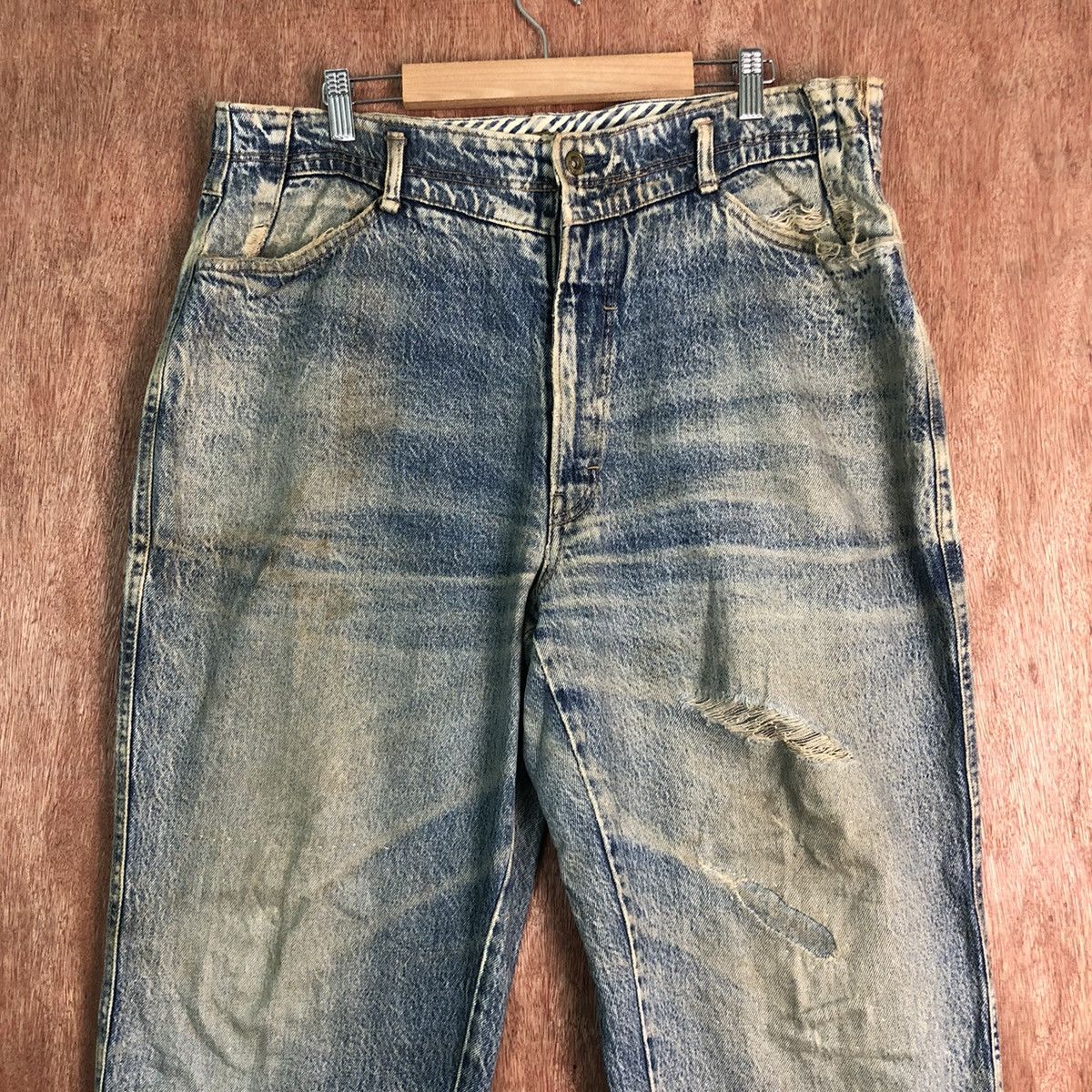 Big John DLL Spana Big John Blue Denim Jeans Pants #c279 Size US 34 / EU 50 - 2 Thumbnail