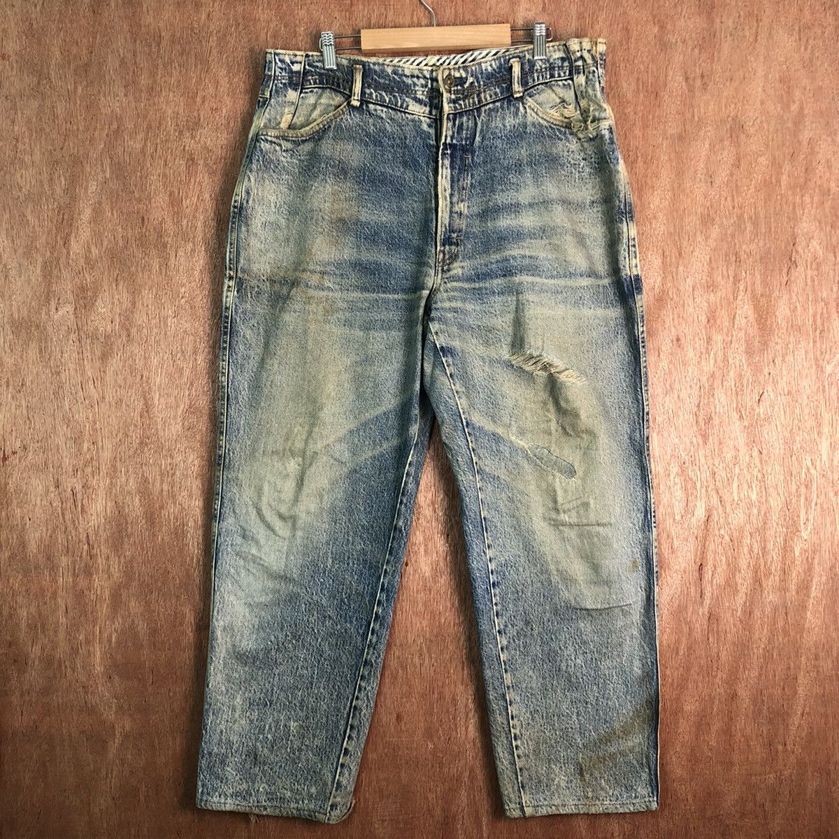 Big John DLL Spana Big John Blue Denim Jeans Pants #c279 Size US 34 / EU 50 - 1 Thumbnail
