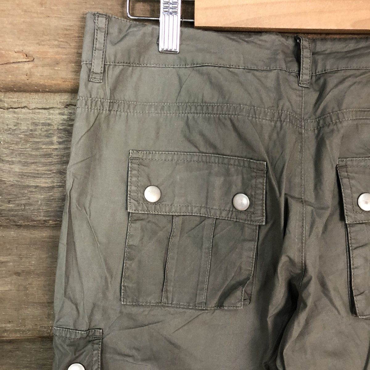 Japanese Brand D Olive De Olive Grey multipocket tactical Cargo Pants #2362 Size US 30 / EU 46 - 14 Thumbnail