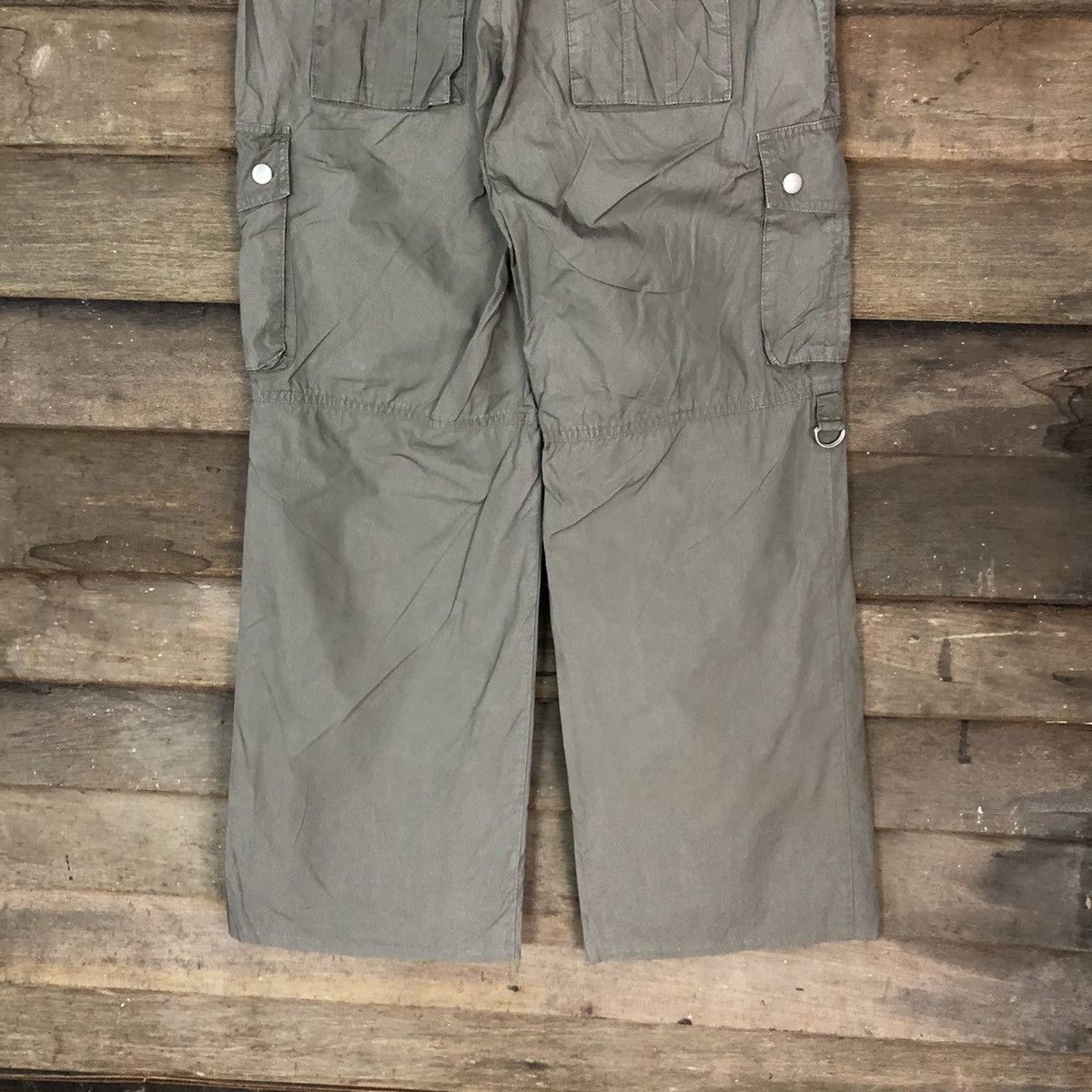 Japanese Brand D Olive De Olive Grey multipocket tactical Cargo Pants #2362 Size US 30 / EU 46 - 13 Thumbnail
