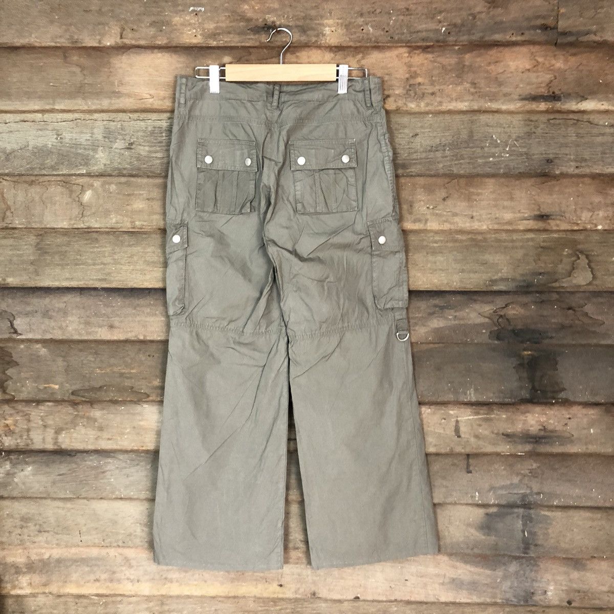 Japanese Brand D Olive De Olive Grey multipocket tactical Cargo Pants #2362 Size US 30 / EU 46 - 11 Thumbnail
