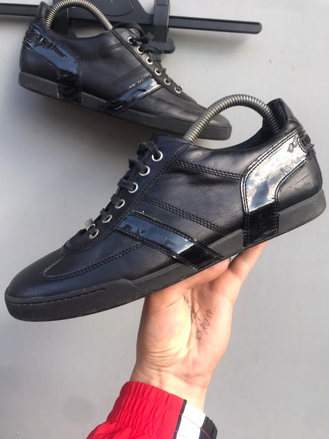 Dior Black Dior leather sneakers Size US 8.5 / EU 41-42 - 2 Thumbnail
