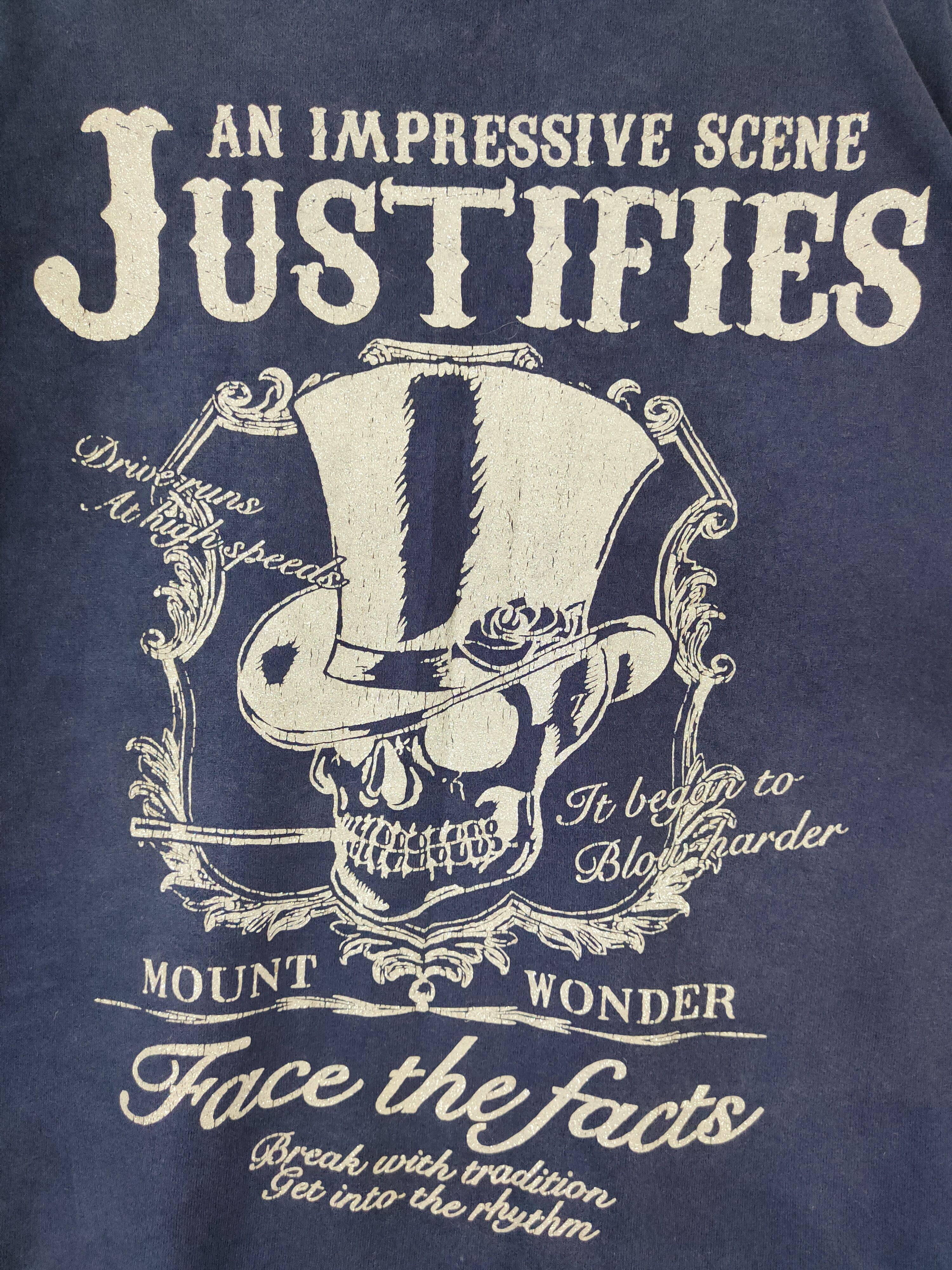 Seditionaries × Vintage Original Remake Gear skull worn Dark Blue faded tee #5914 Size US L / EU 52-54 / 3 - 2 Thumbnail