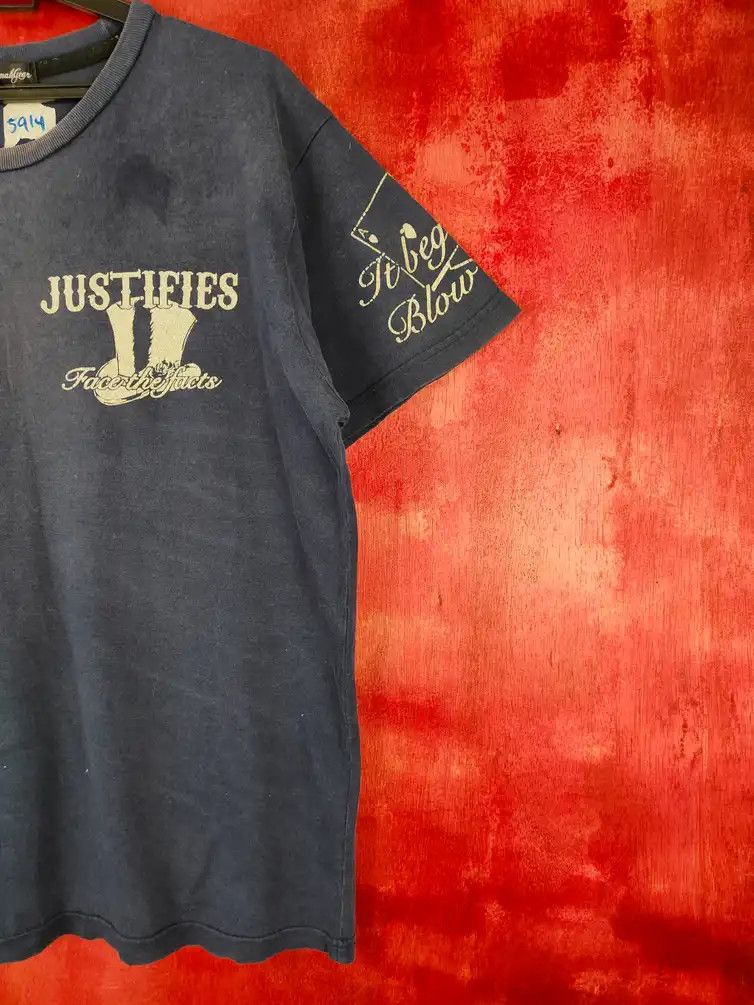 Seditionaries × Vintage Original Remake Gear skull worn Dark Blue faded tee #5914 Size US L / EU 52-54 / 3 - 8 Thumbnail