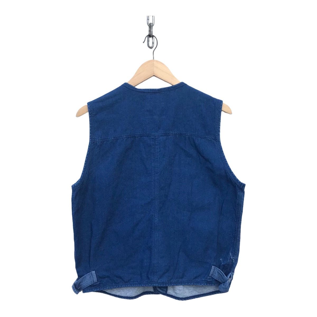 Vintage Michael Ross Indigo Cotton Workwear Fashion Vest Size US M / EU 48-50 / 2 - 4 Thumbnail