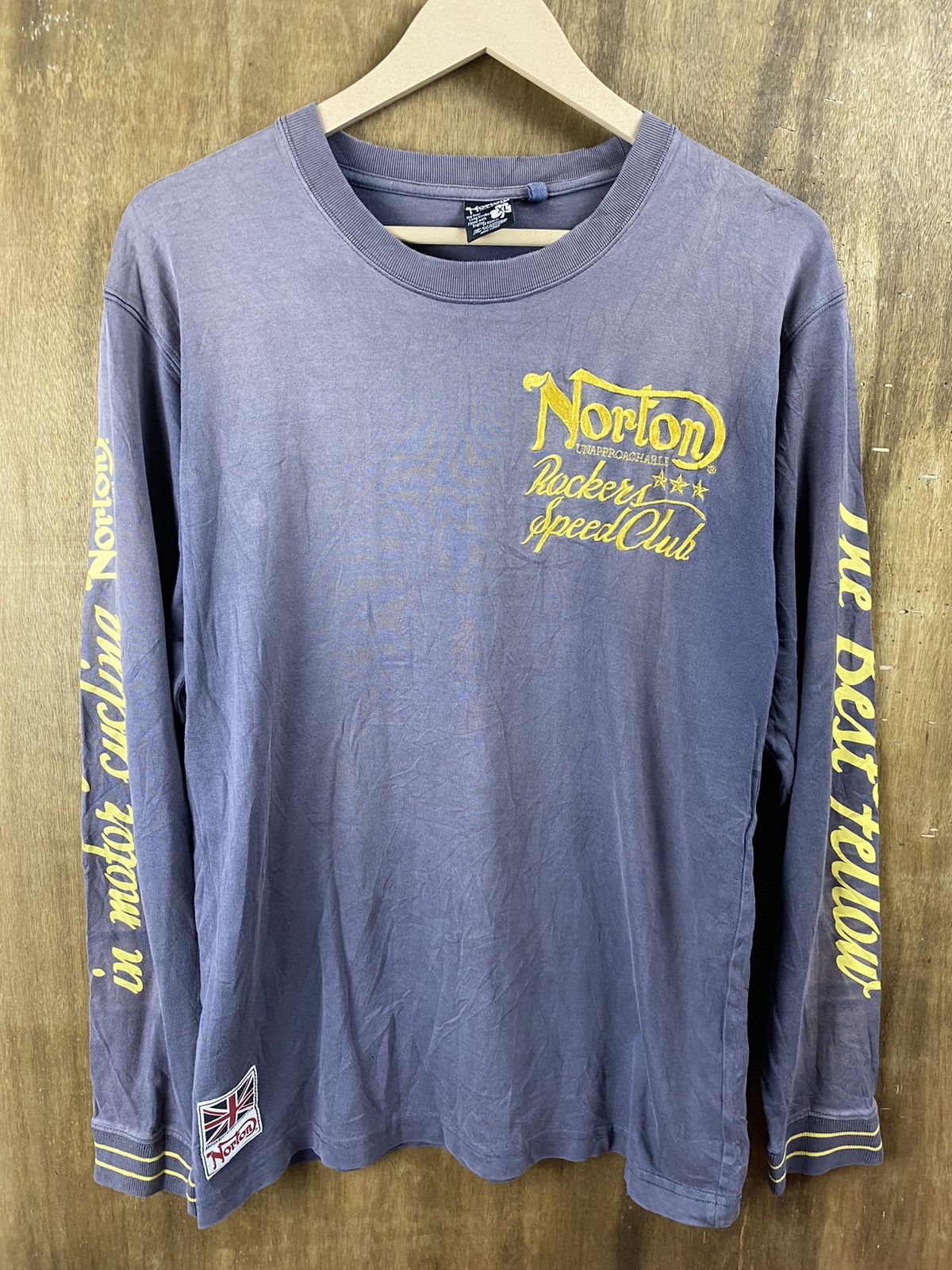 Indian Motorcycle DL Norton motorcycle Long Sleeve T-Shirt #Z074 Size US M / EU 48-50 / 2 - 2 Thumbnail