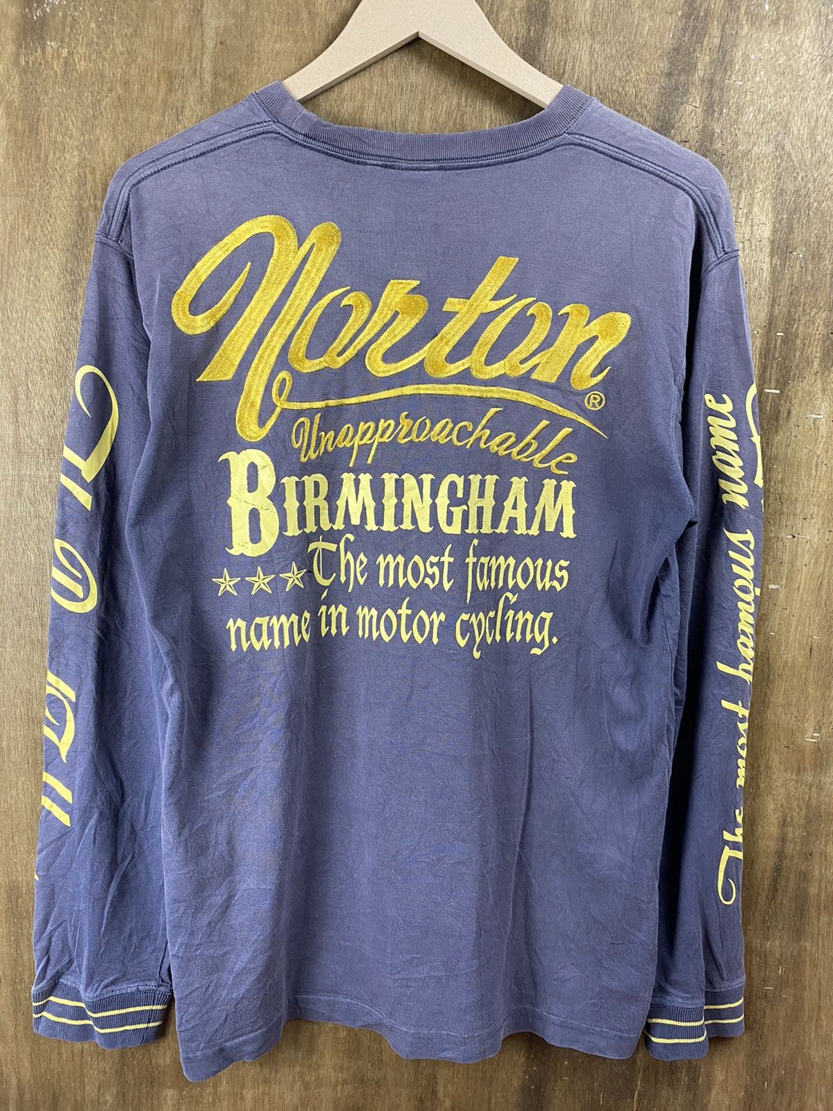 Indian Motorcycle DL Norton motorcycle Long Sleeve T-Shirt #Z074 Size US M / EU 48-50 / 2 - 14 Thumbnail