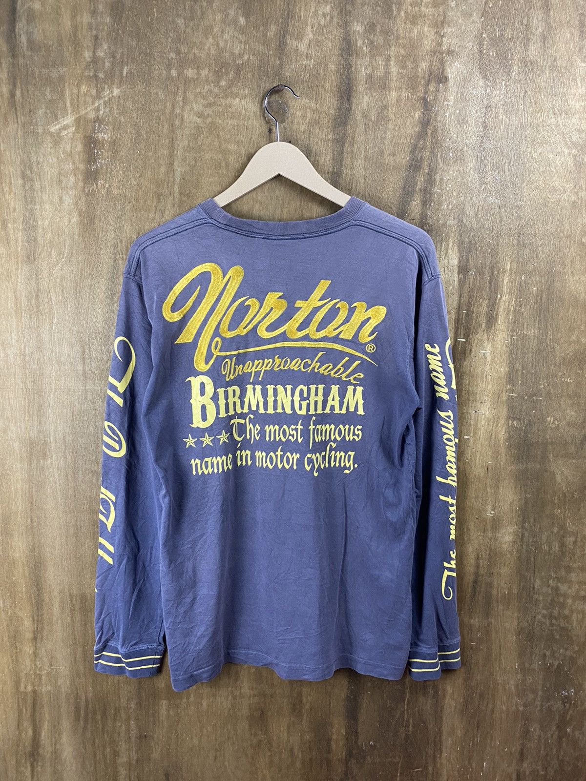 Indian Motorcycle DL Norton motorcycle Long Sleeve T-Shirt #Z074 Size US M / EU 48-50 / 2 - 11 Thumbnail