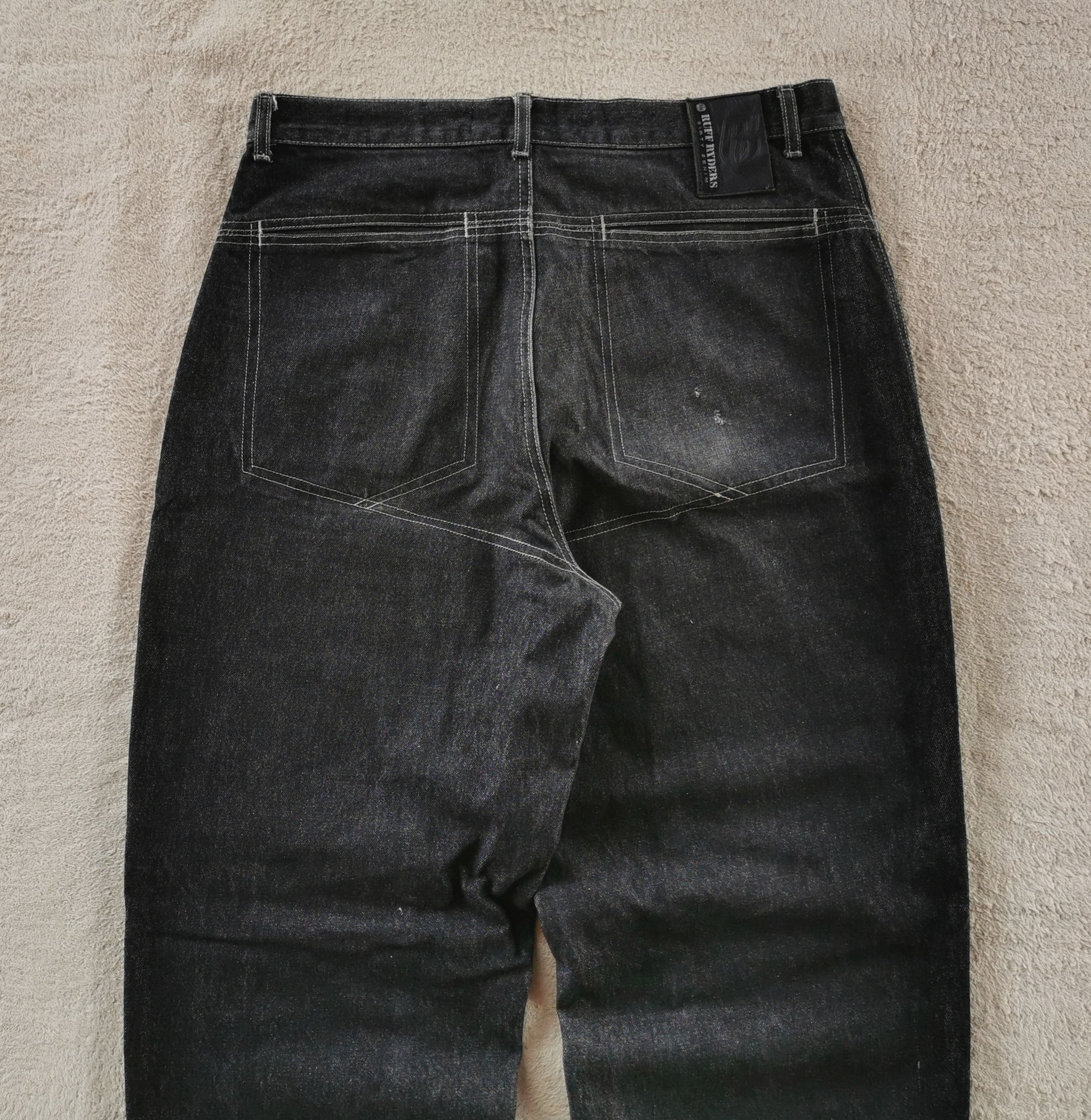 JNCO Vintage Ruff Ryders Dirty Denim Baggy Jeans DMX Size US 35 - 6 Thumbnail
