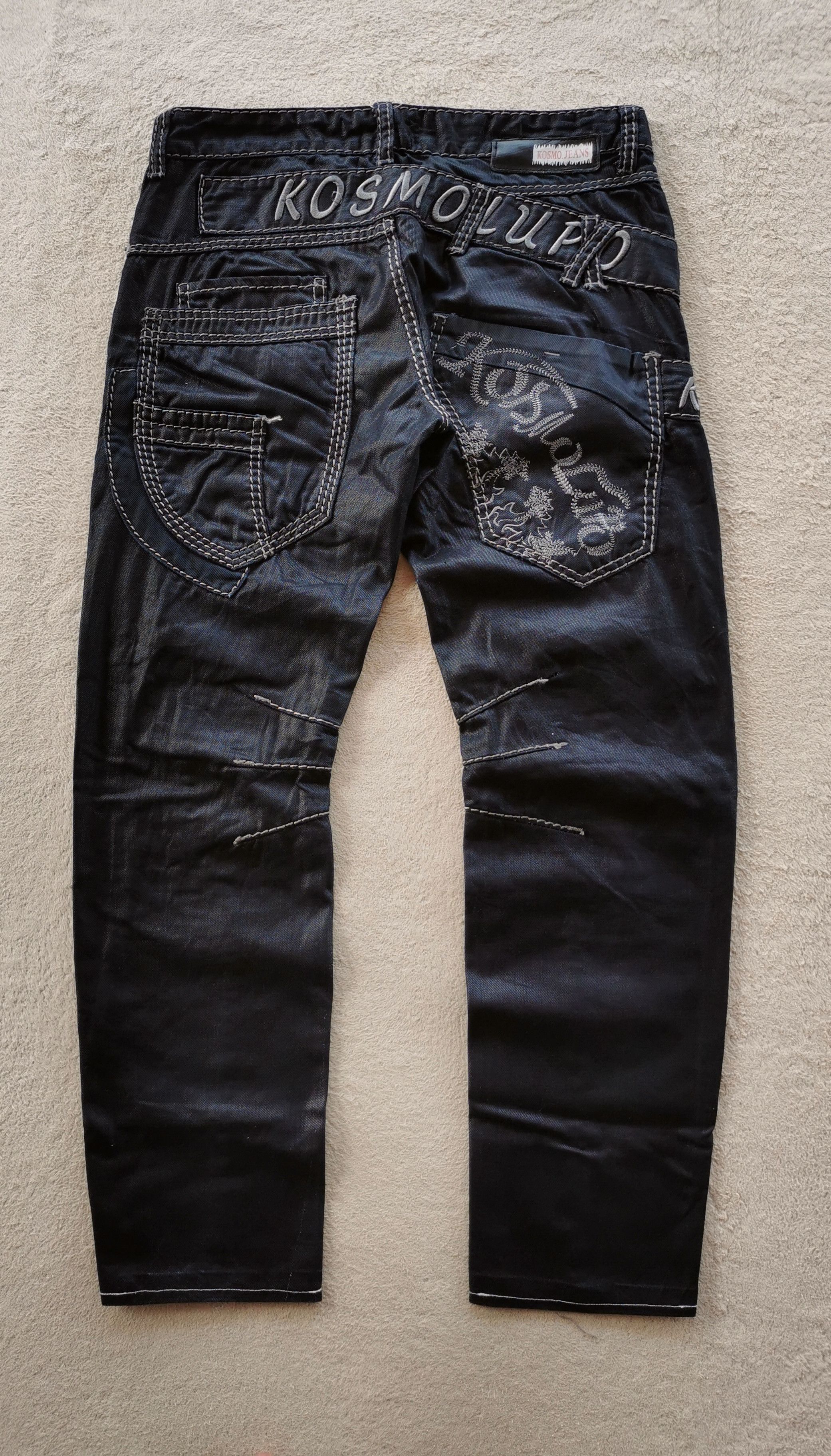 Vintage Kosmo Lupo Embroidery Jeans Size US 33 - 5 Thumbnail