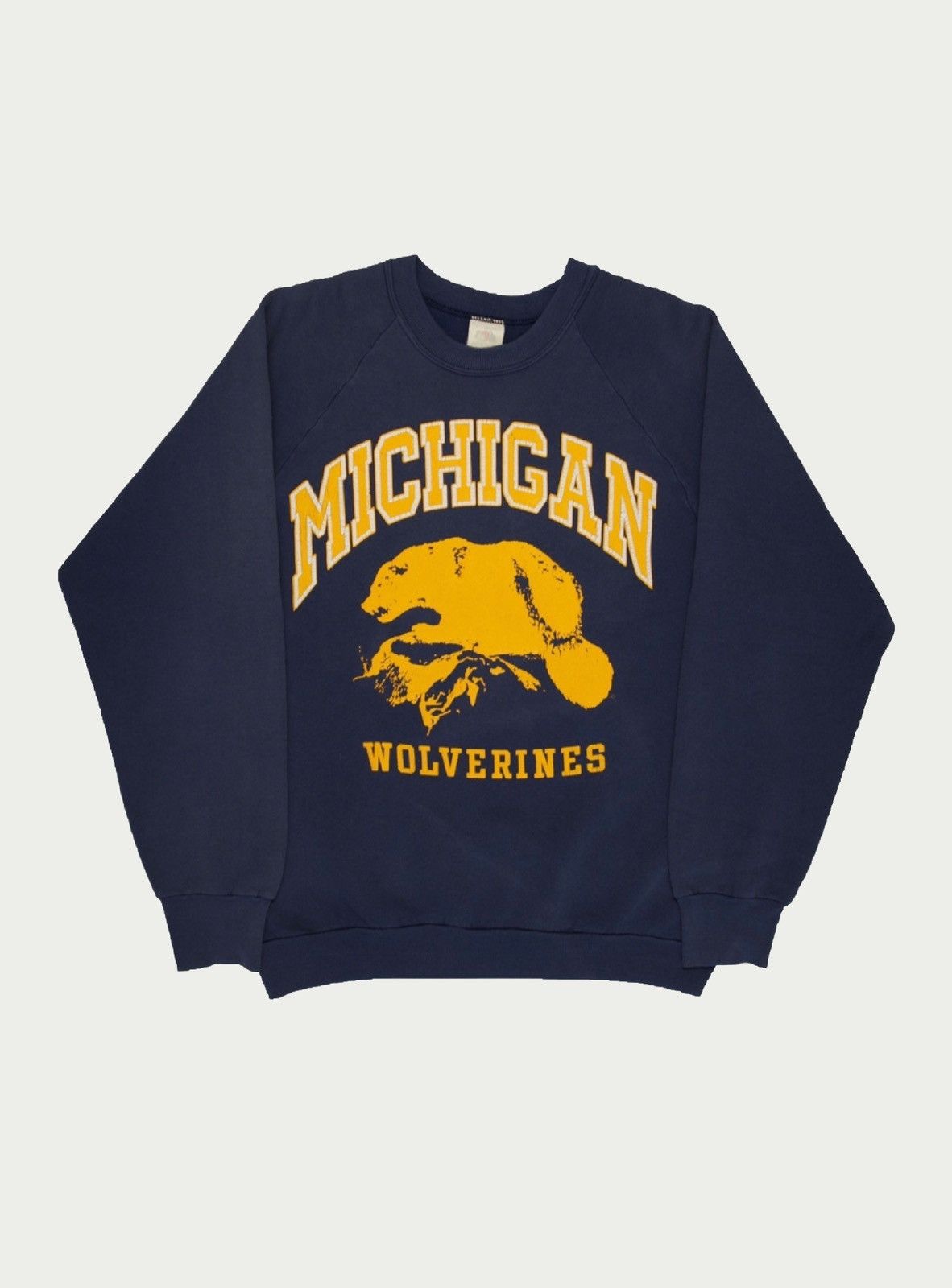 Vintage 90s Michigan Wolverines Sweatshirt Size Large