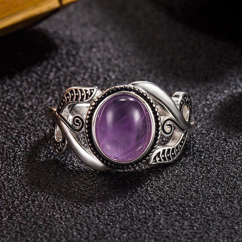 Jewelry Amethyst Gemstone Ring Size ONE SIZE - 3 Thumbnail