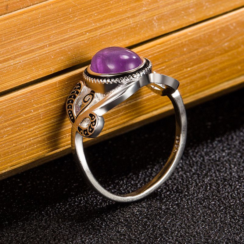 Jewelry Amethyst Gemstone Ring Size ONE SIZE - 5 Thumbnail