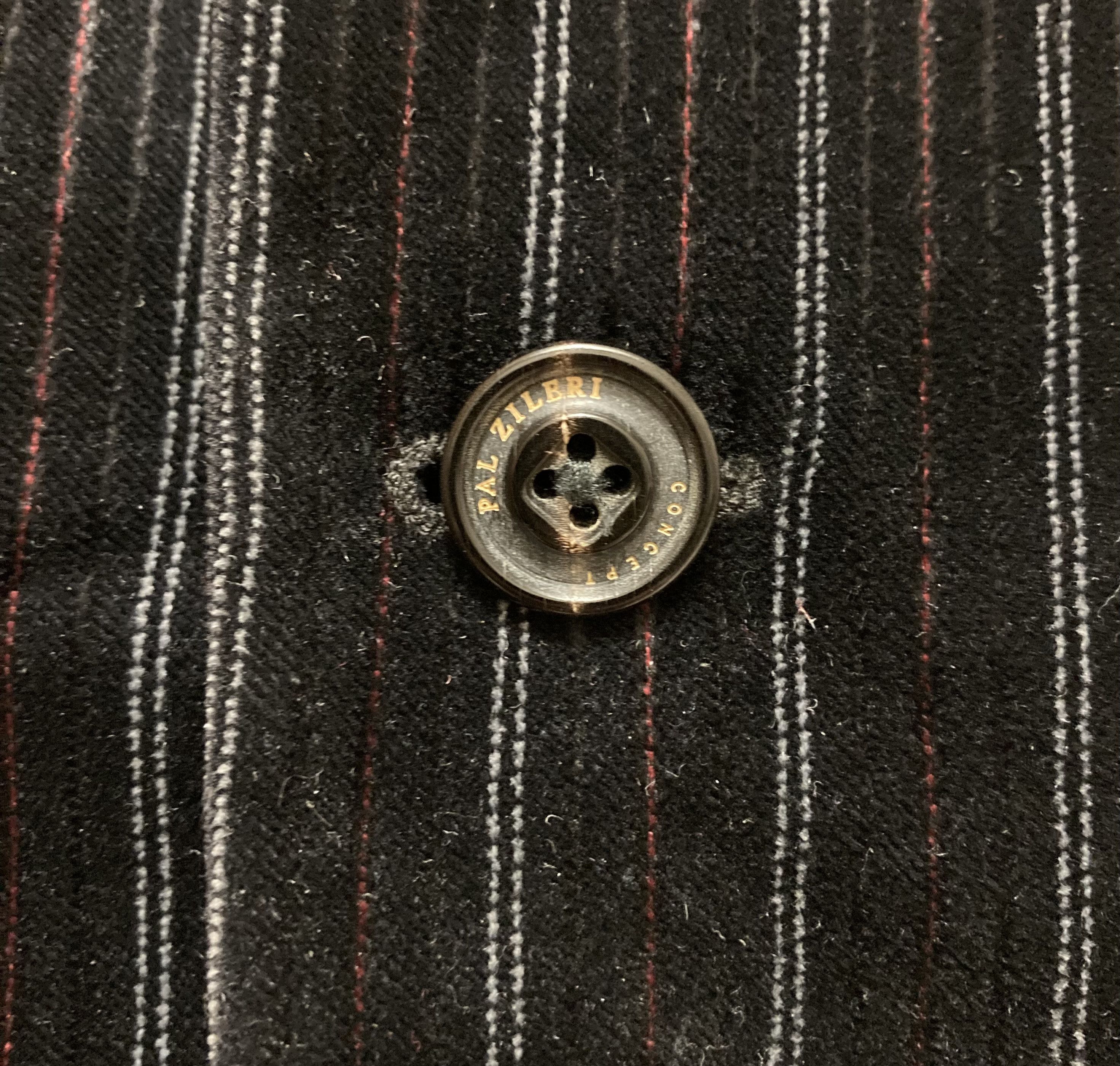 Pal Zileri VINTAGE PAL ZILERI CONCEPT STRIPED VELOURS BLAZER Size US M / EU 48-50 / 2 - 7 Thumbnail