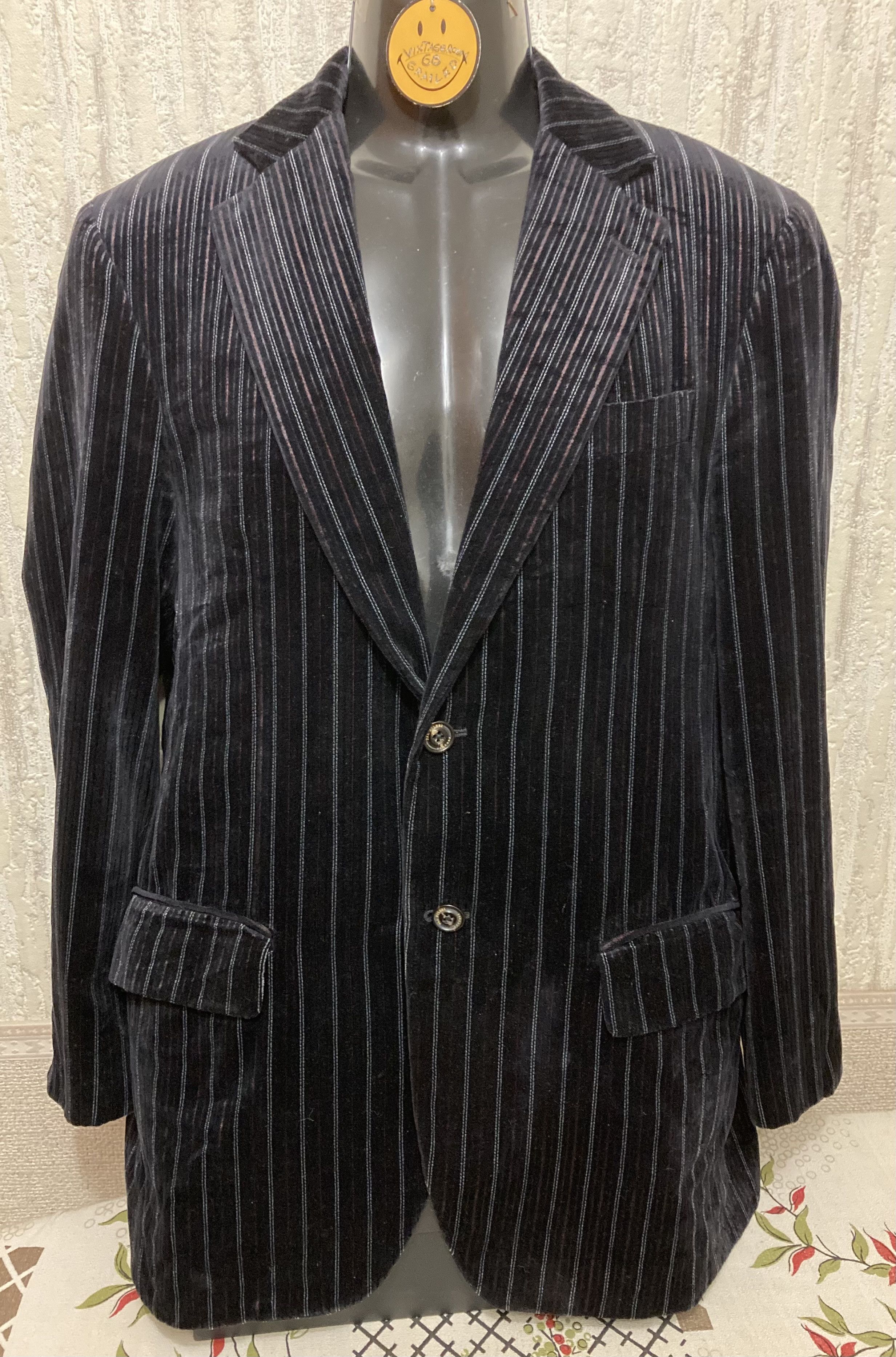 Pal Zileri VINTAGE PAL ZILERI CONCEPT STRIPED VELOURS BLAZER Size US M / EU 48-50 / 2 - 1 Thumbnail