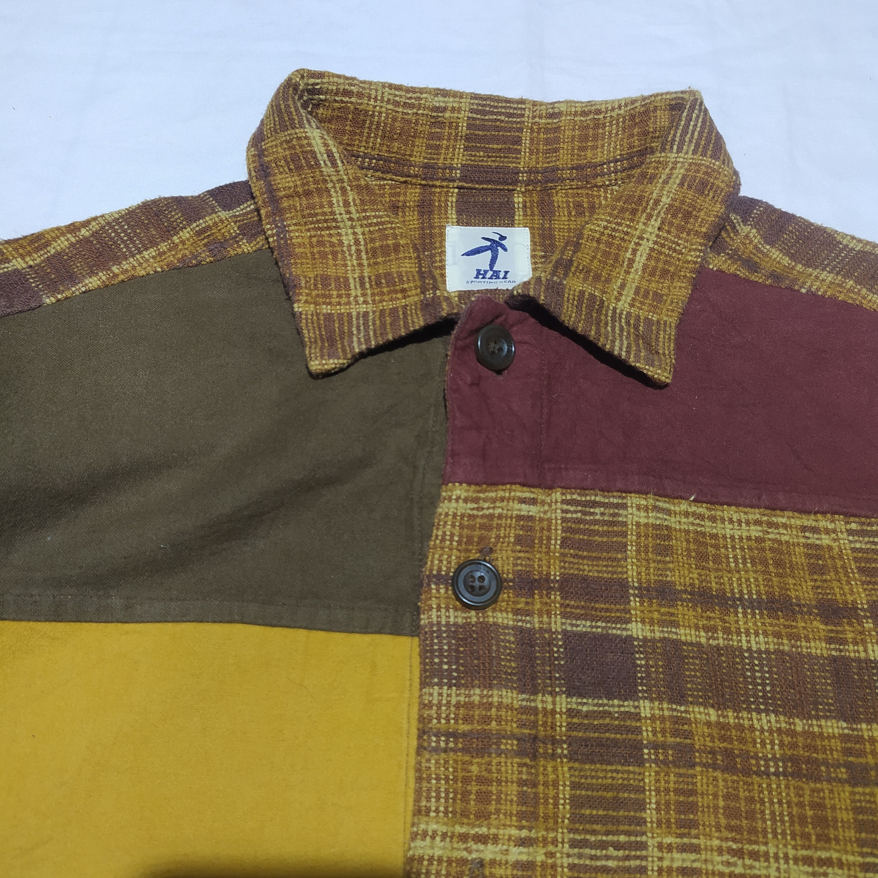 Issey Miyake Hai sporting gear patchwork flannel Size US M / EU 48-50 / 2 - 3 Thumbnail