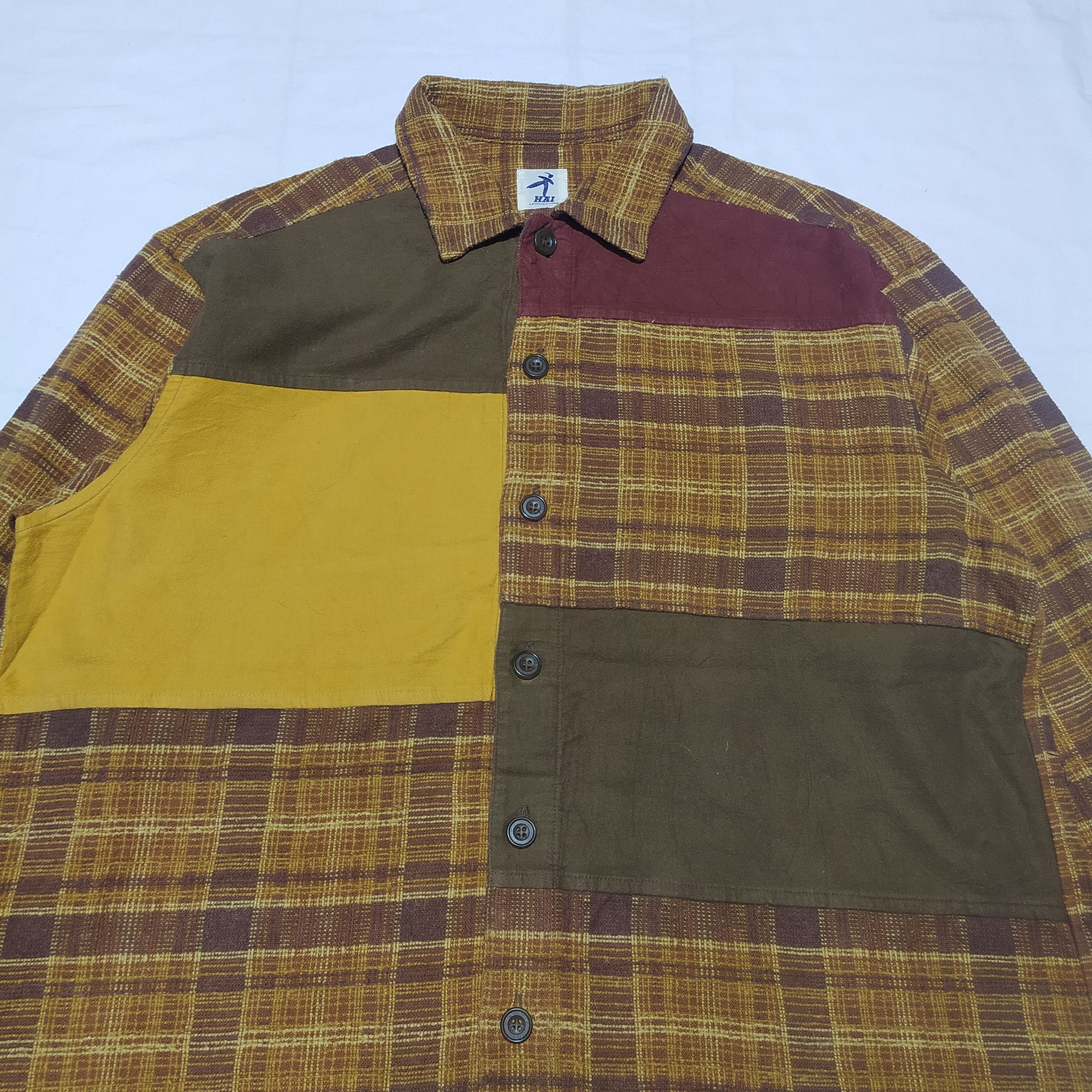 Issey Miyake Hai sporting gear patchwork flannel Size US M / EU 48-50 / 2 - 2 Thumbnail
