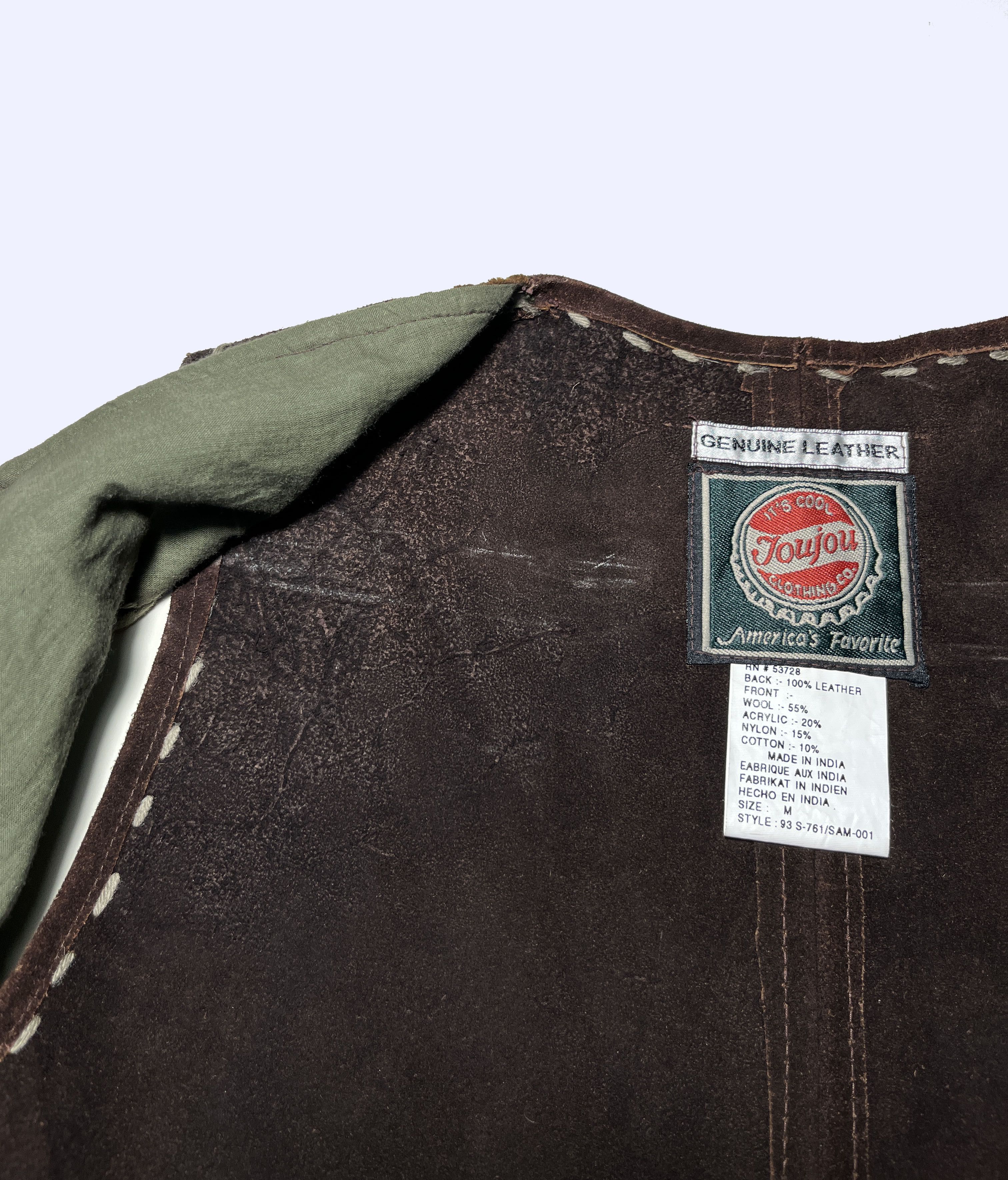 Vintage Patchwork Heritage Leather Navajo American Style Vest Size US S / EU 44-46 / 1 - 11 Thumbnail