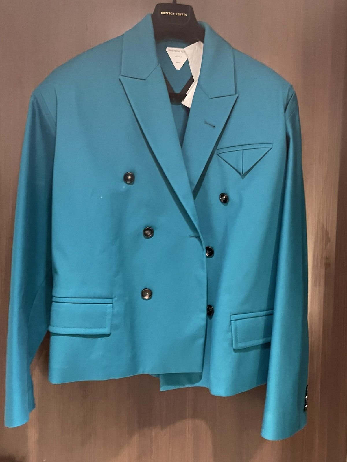 Bottega Veneta Bottega Veneta Duck Green Boxy blazer Jacket size 48 Medium Size 48R - 2 Thumbnail