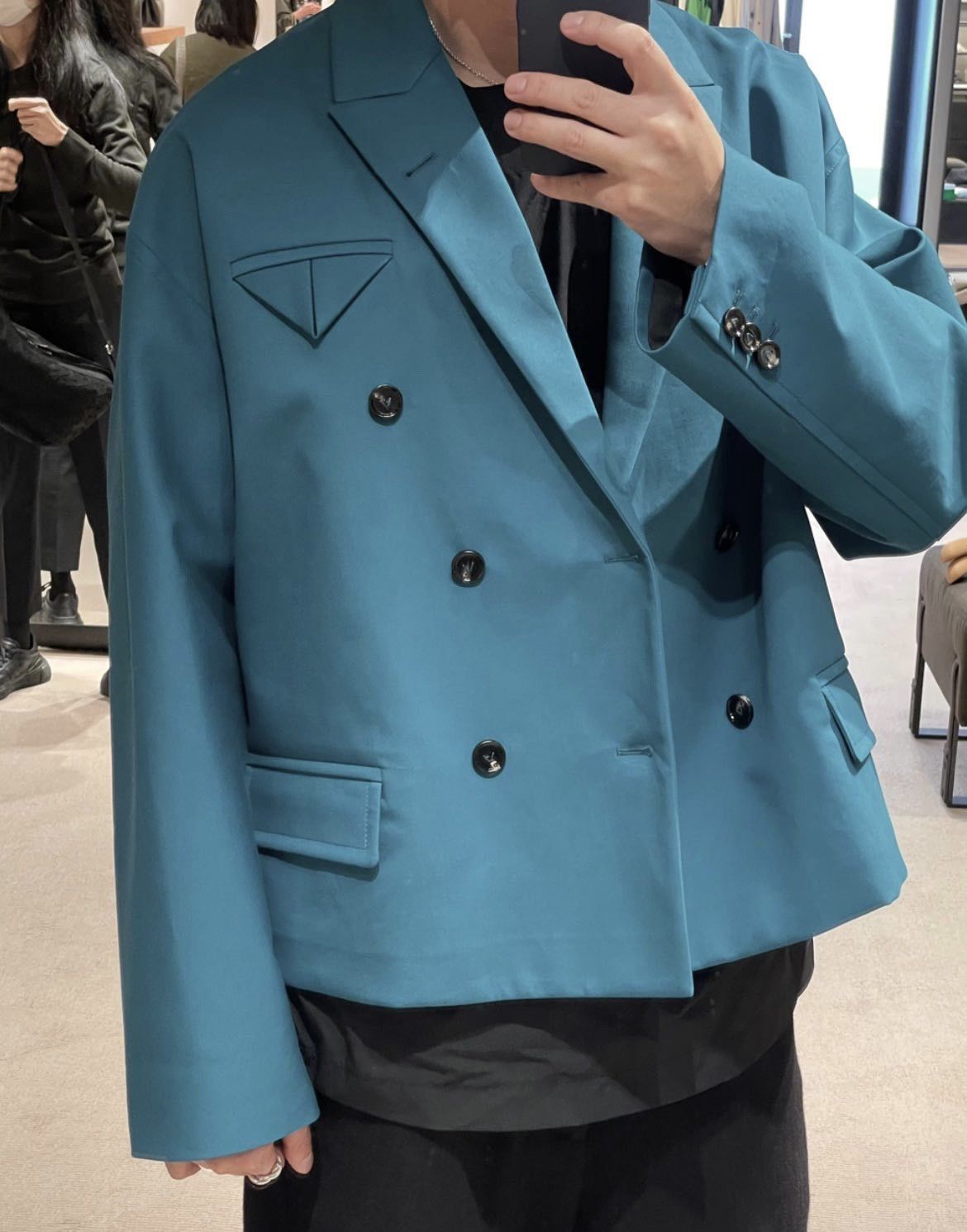 Bottega Veneta Bottega Veneta Duck Green Boxy blazer Jacket size 48 Medium Size 48R - 10 Thumbnail