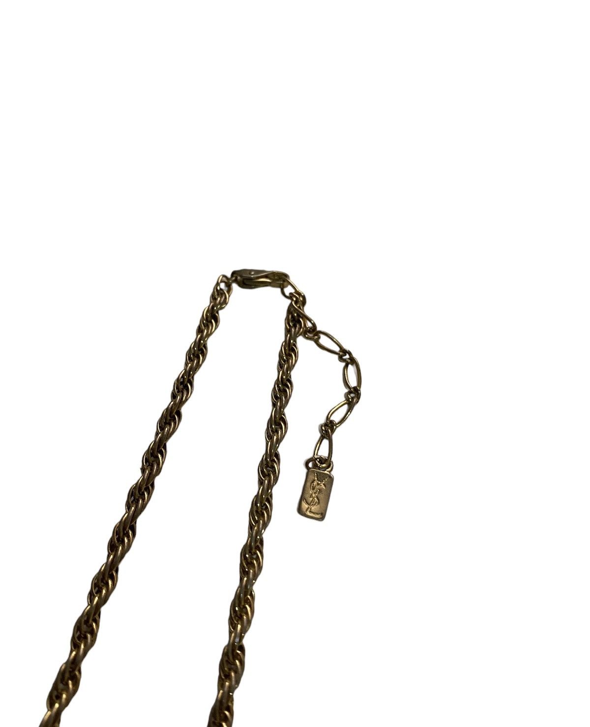 Yves Saint Laurent Vtg YSL Necklace Custom 4 Finger Hand Skull Motive Size ONE SIZE - 2 Thumbnail