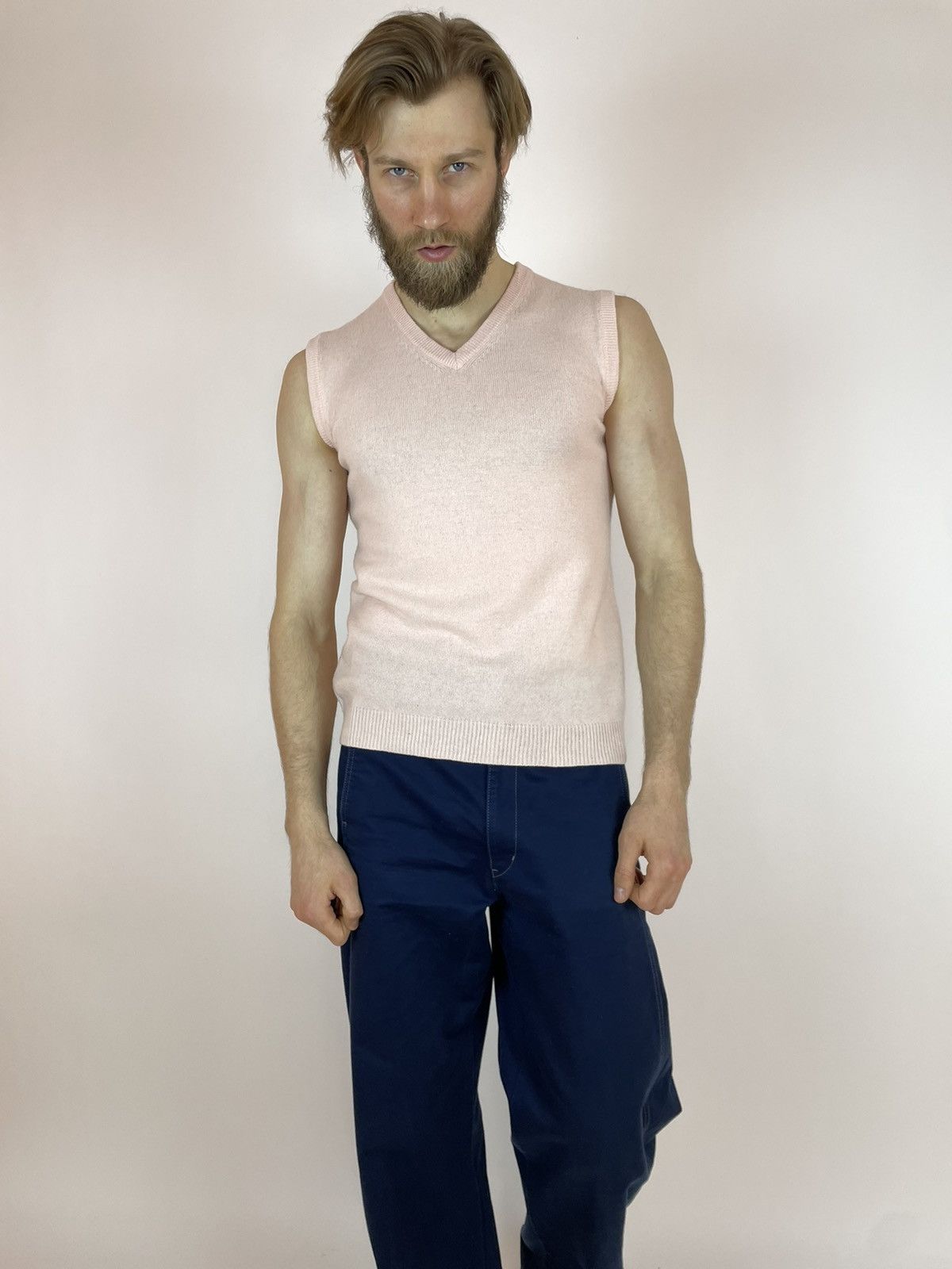 Other WOOLOVERS Pink Vest Mens sleeve less sweater size S Size US S / EU 44-46 / 1 - 1 Thumbnail