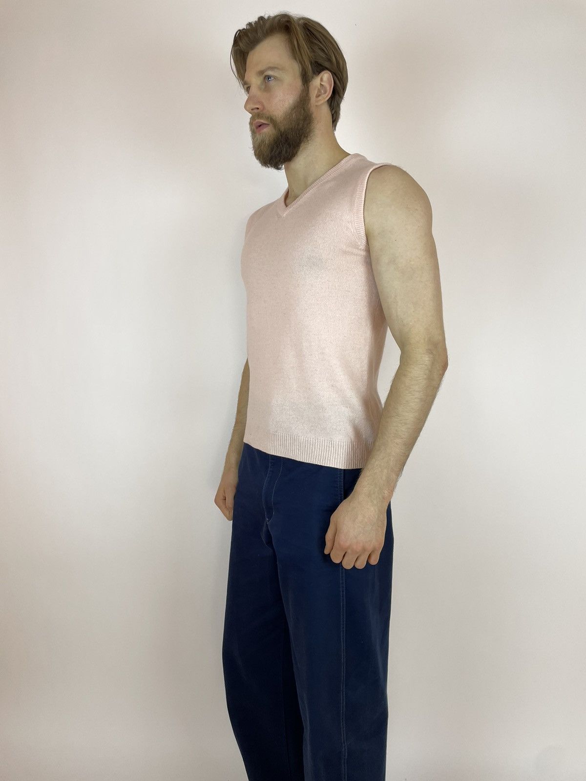 Other WOOLOVERS Pink Vest Mens sleeve less sweater size S Size US S / EU 44-46 / 1 - 2 Thumbnail