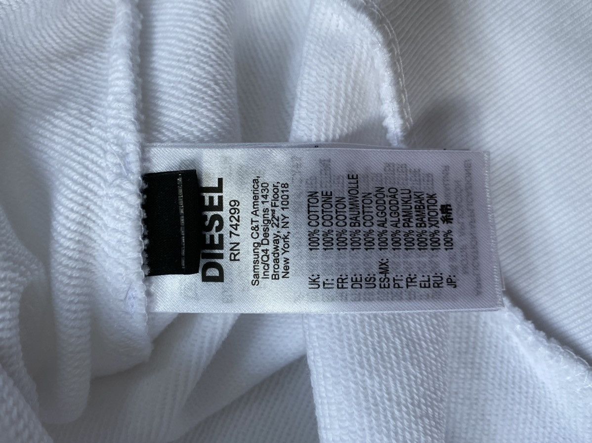 Diesel Diesel White Sweatshirt Big Logo Size XS / US 0-2 / IT 36-38 - 5 Thumbnail